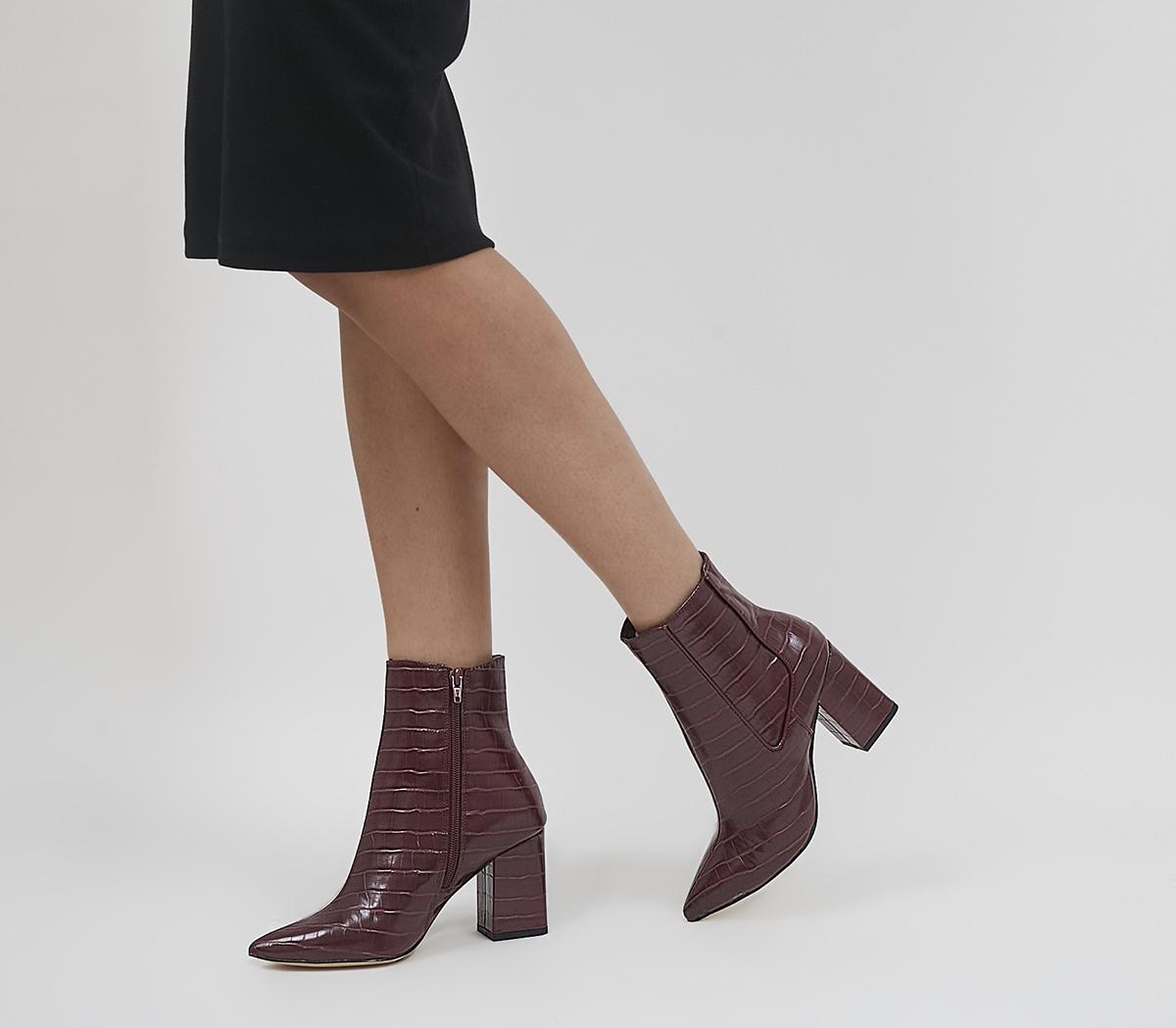 Ankara Point Block Heel Boots Ankara Point Block Heel Boots