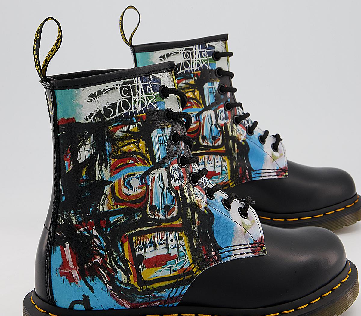 Dr. Martens 1460 Basquiat Boots W Black Multi - Ankle Boots