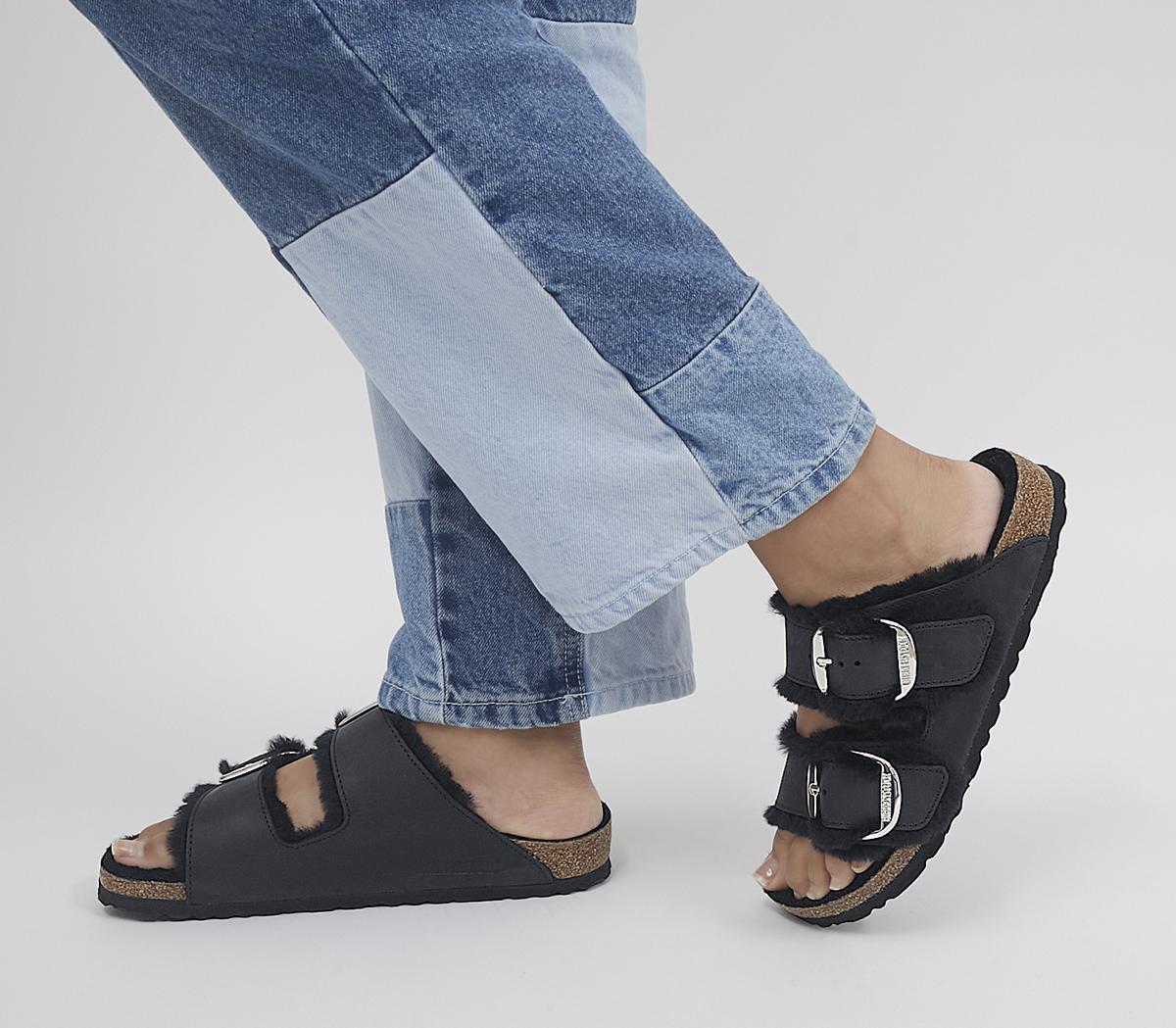 Arizona Big Buckle Shearling Sandals Arizona Big Buckle Shearling Sandals