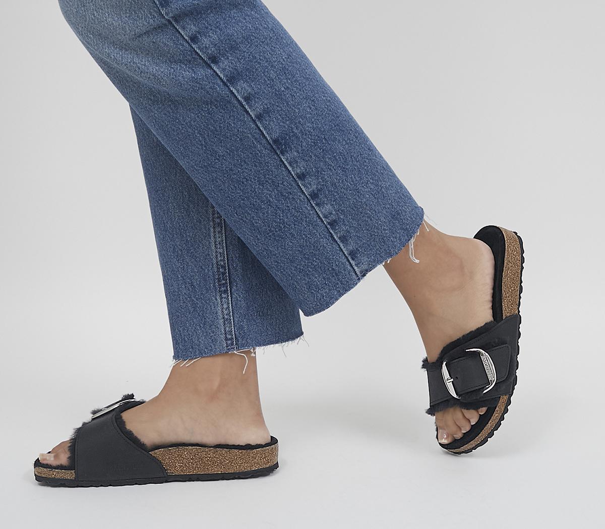 Madrid Big Buckle Shearling Sandals Madrid Big Buckle Shearling Sandals
