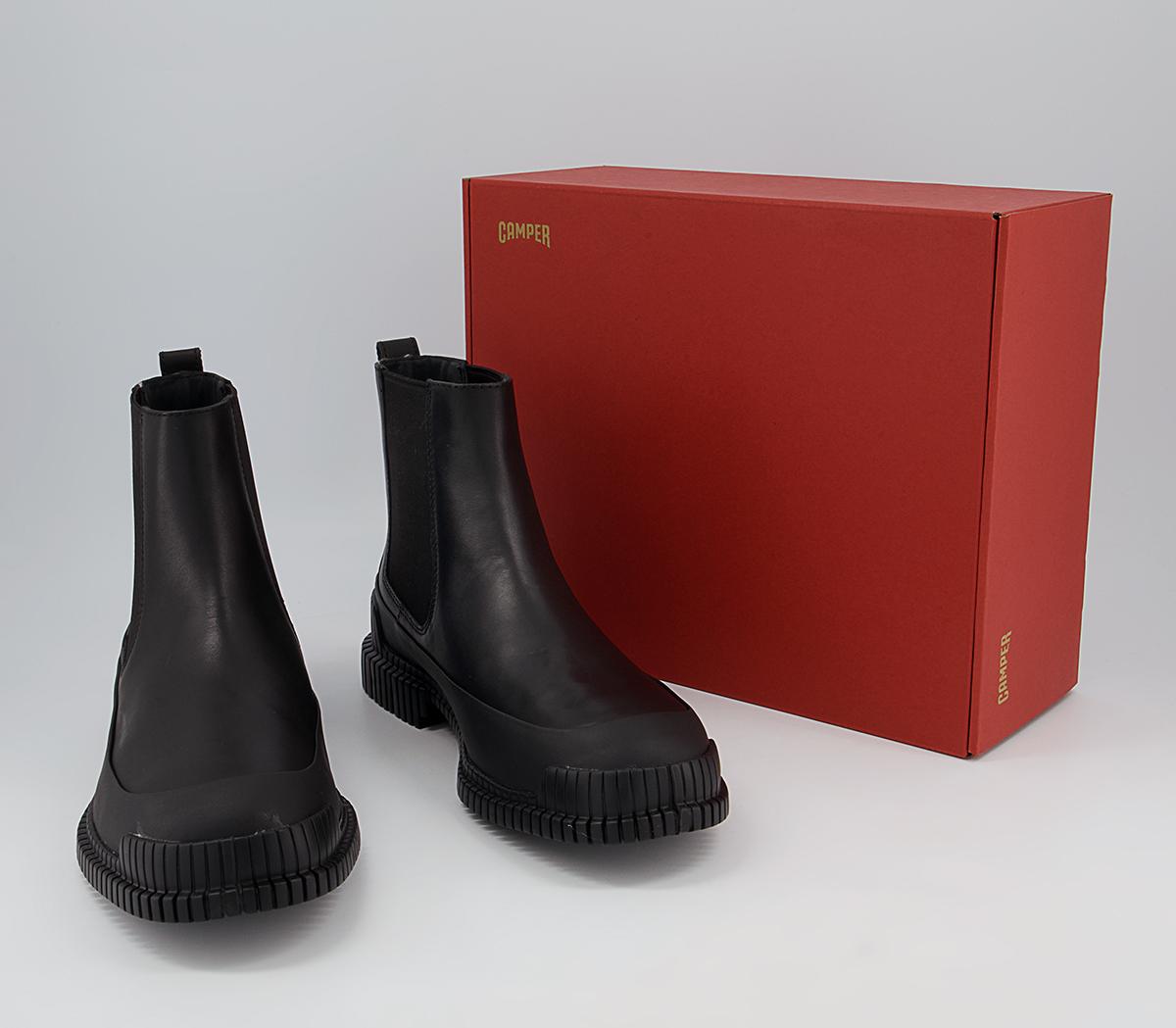 Camper Pix Chelsea Boots Black Stiefel