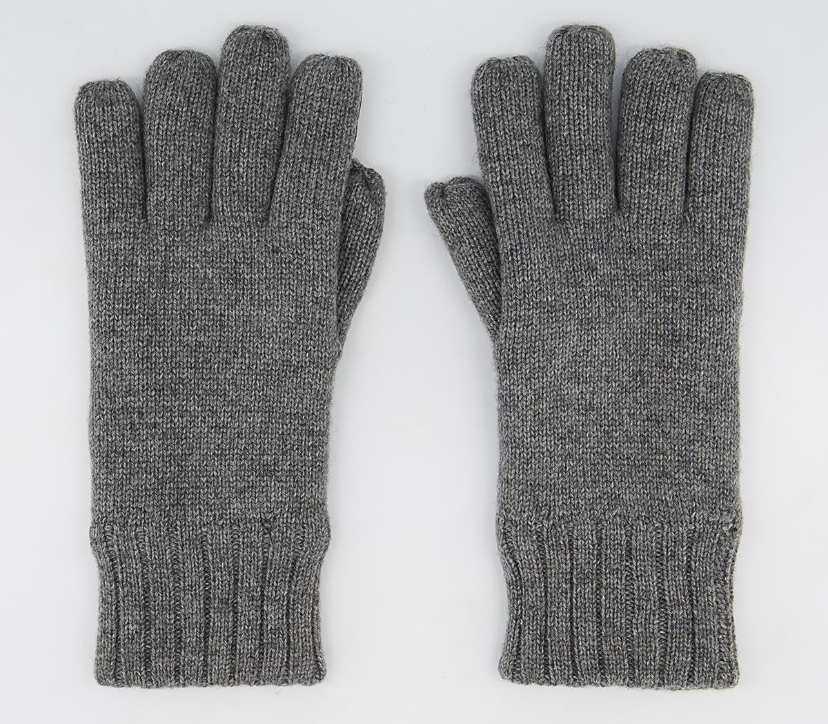 Knitted Gloves With Palm Patch Knitted Gloves With Palm Patch