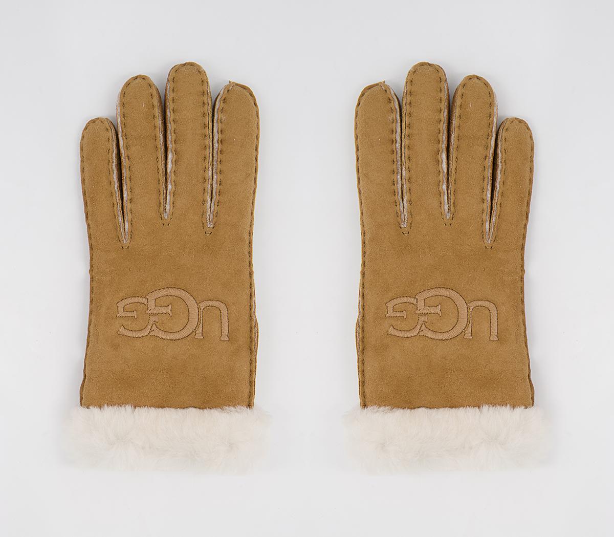 Sheepskin Embroidered Logo Gloves Sheepskin Embroidered Logo Gloves