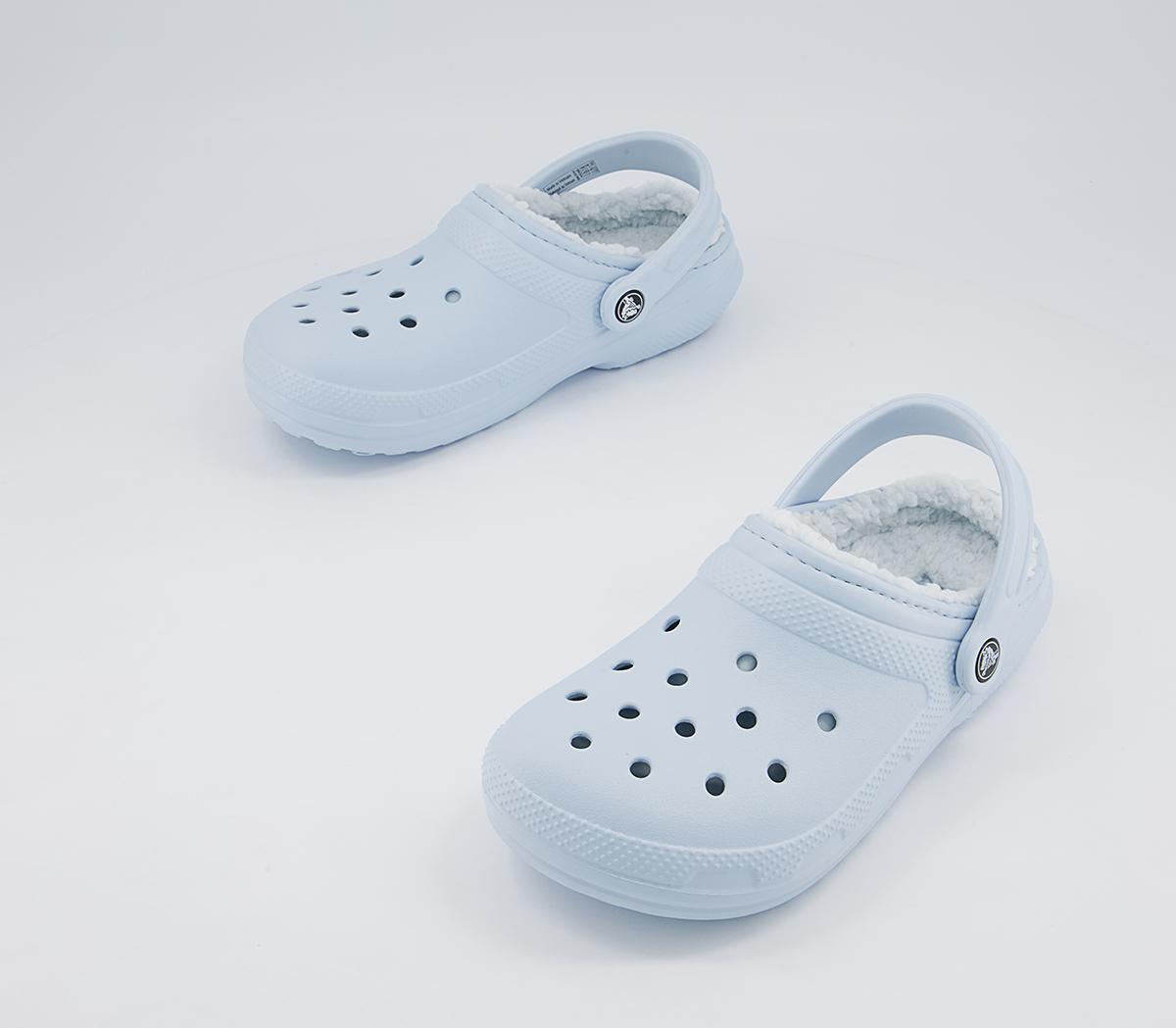 Crocs Classic Lined Clogs Mineral Blue - Flat Shoes for Women