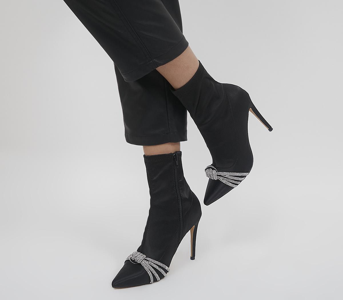 Abloom Embellished Point Heel Boots Abloom Embellished Point Heel Boots