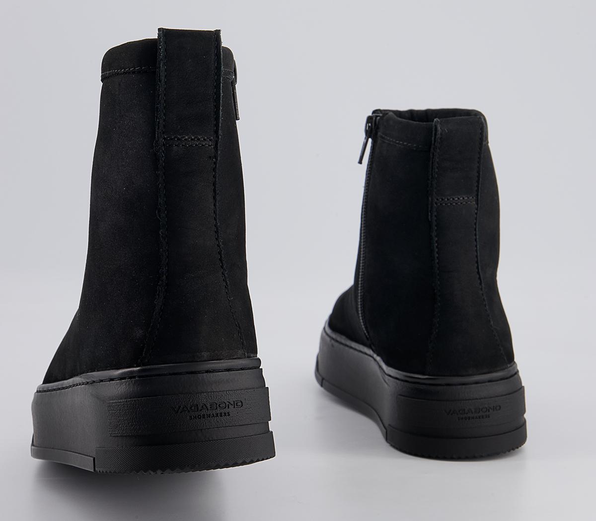 Vagabond Shoemakers Judy Slip On Boots Black Suede - Ankle Boots