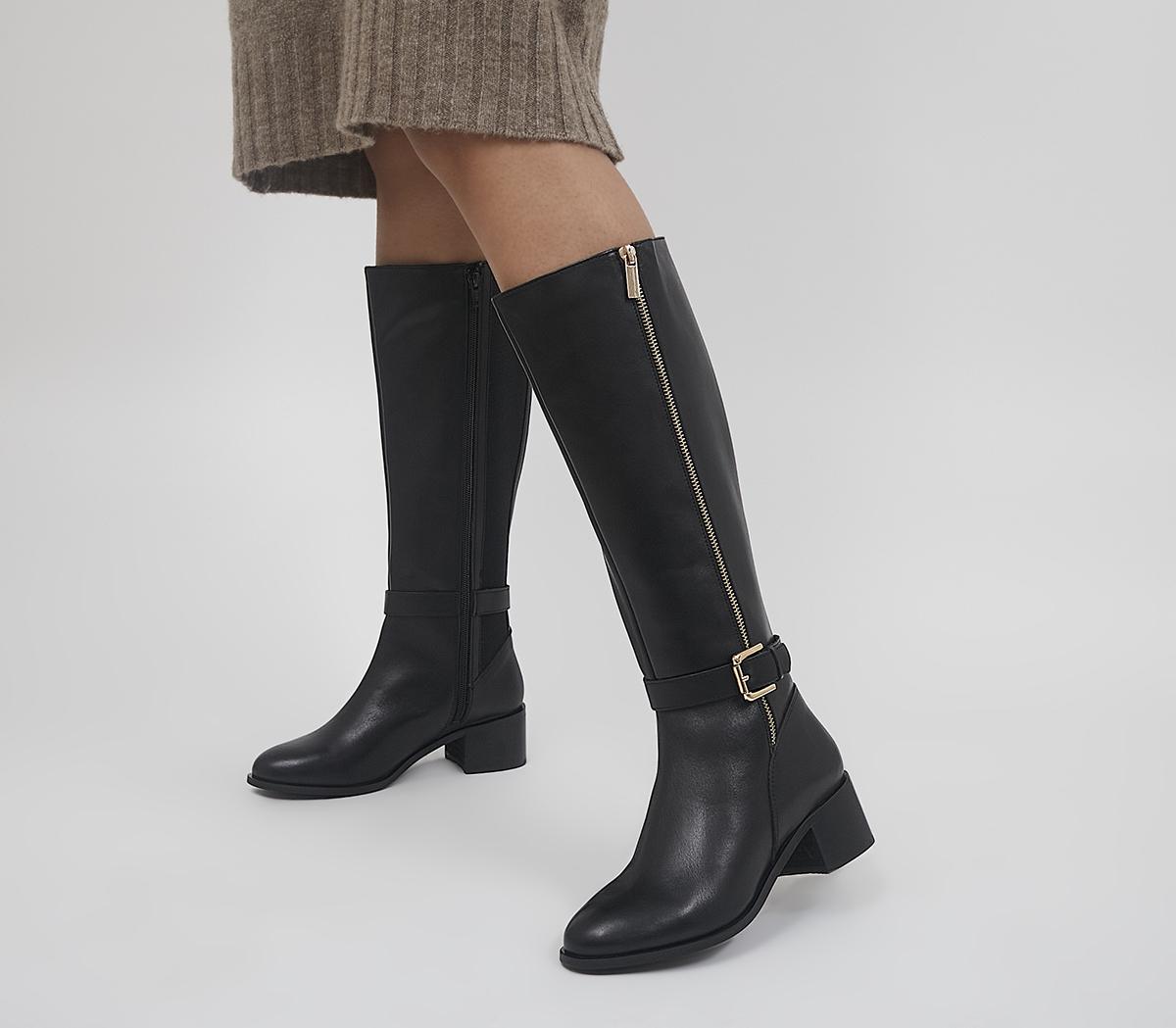 Kalamity Mid Heel Knee Boots Kalamity Mid Heel Knee Boots