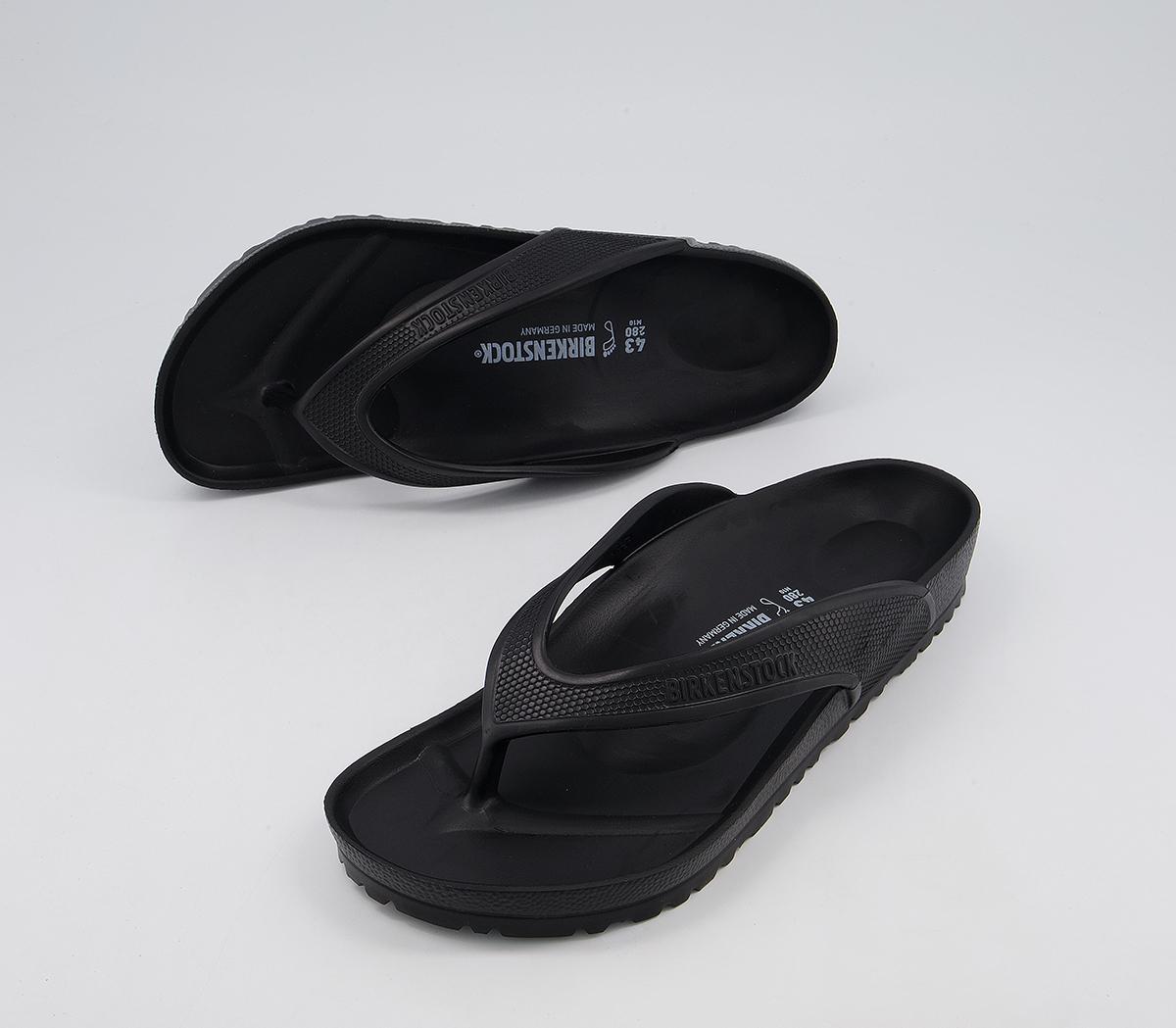 BIRKENSTOCK Honolulu Toe Thong Sandals M Black - Men’s Sandals