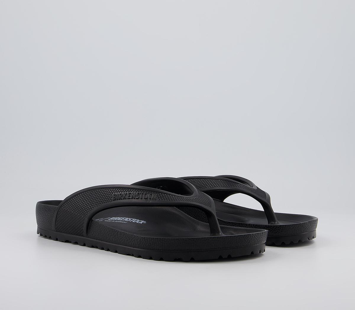 BIRKENSTOCK Honolulu Toe Thong Sandals M Black - Men’s Sandals