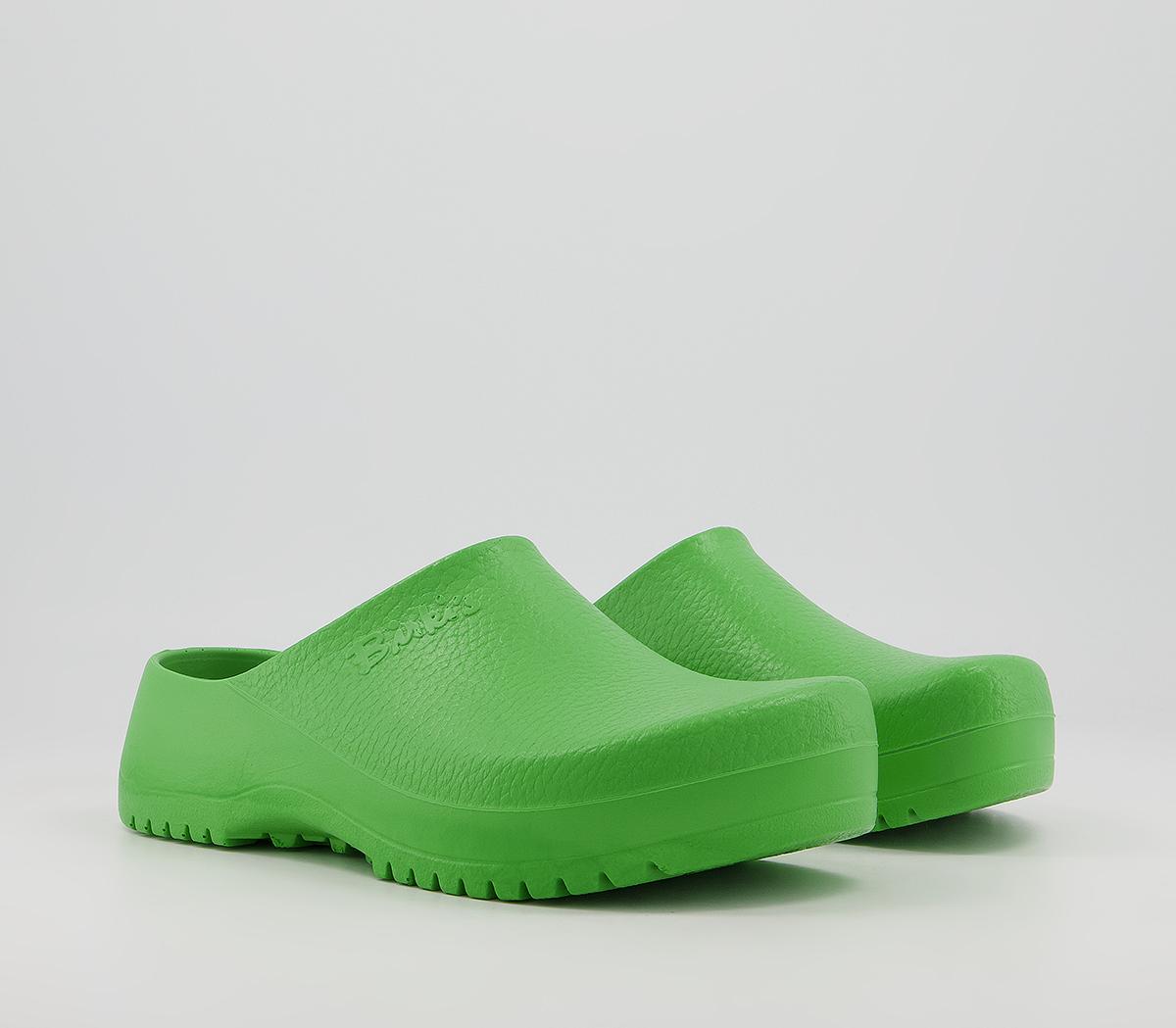 BIRKENSTOCK Super Birki Clogs Apple Green Closed Toe Sandals