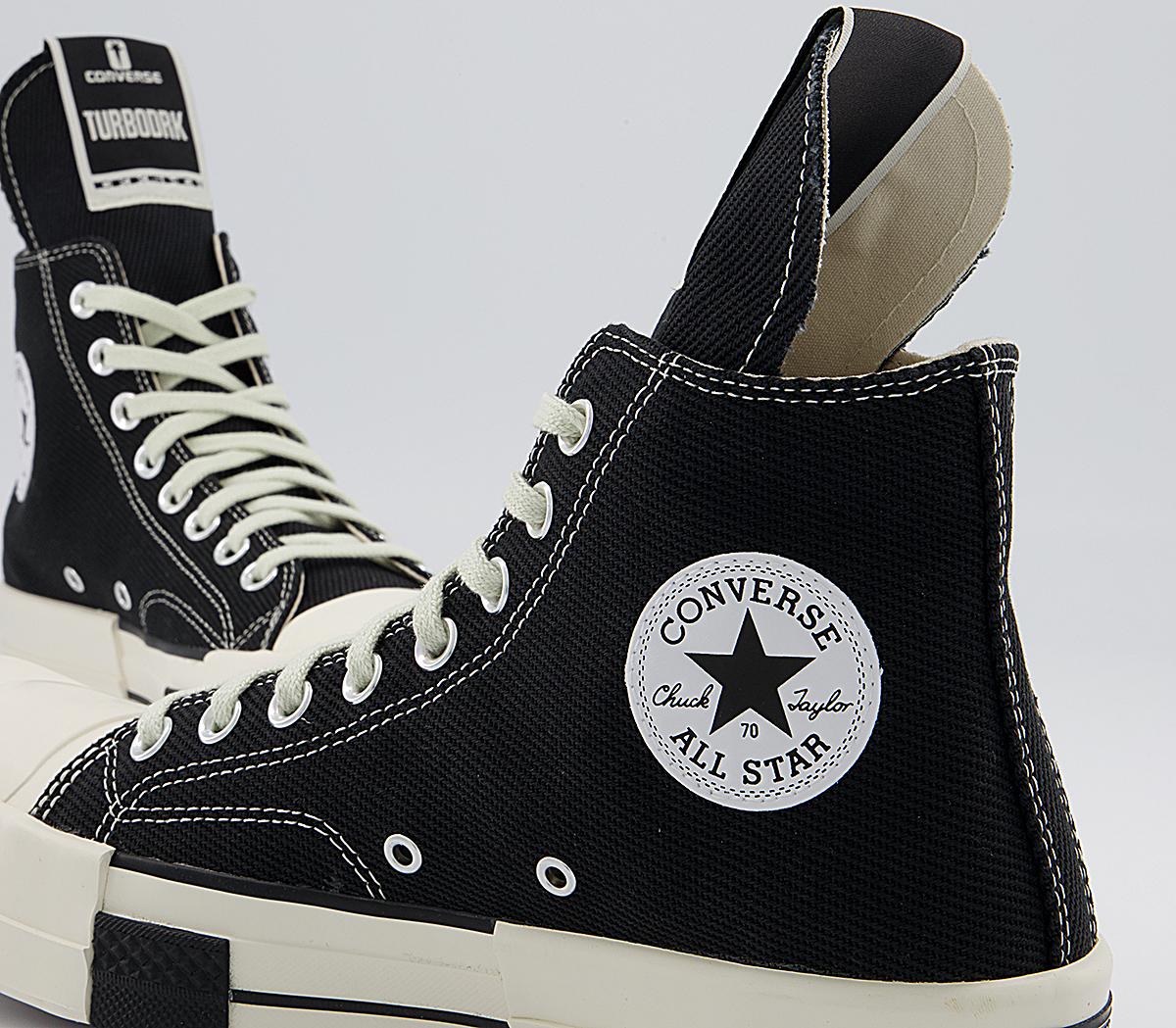 Rick Owens Turbodrk Hi Trainers Rick Owen X Converse - Converse High Tops