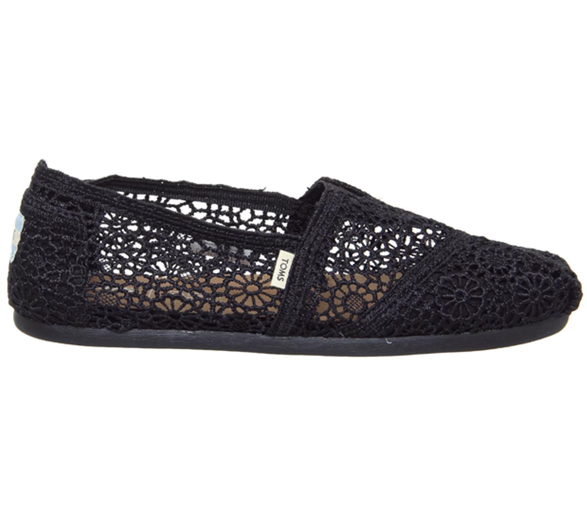 toms black flats