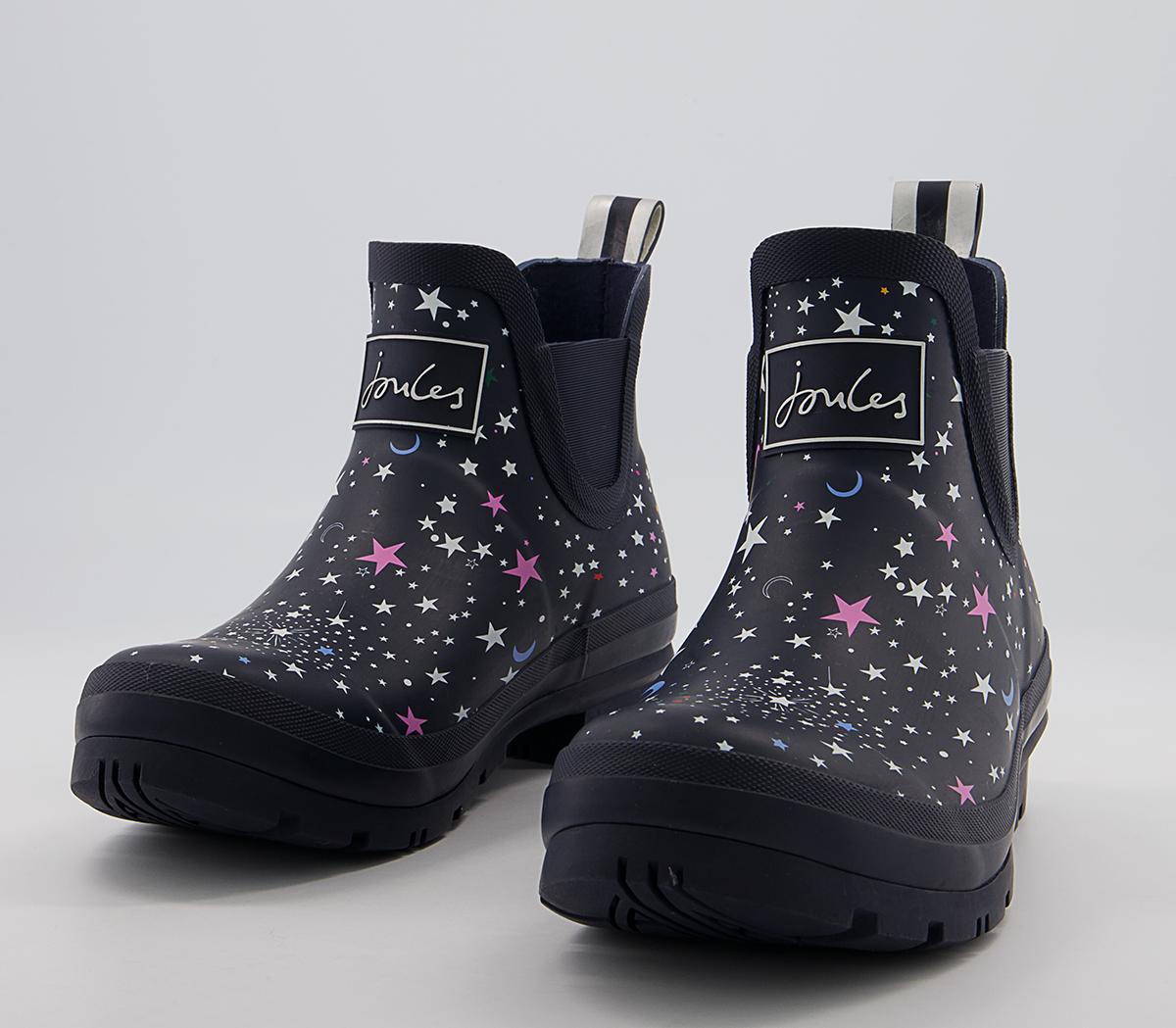 Joules Wellibob Ankle Wellies Navy Stars - Wellies