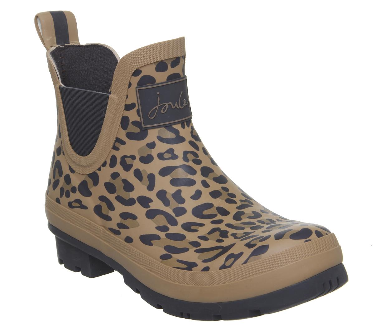 Joules Wellibob Wellies Leopard - Ankle Boots