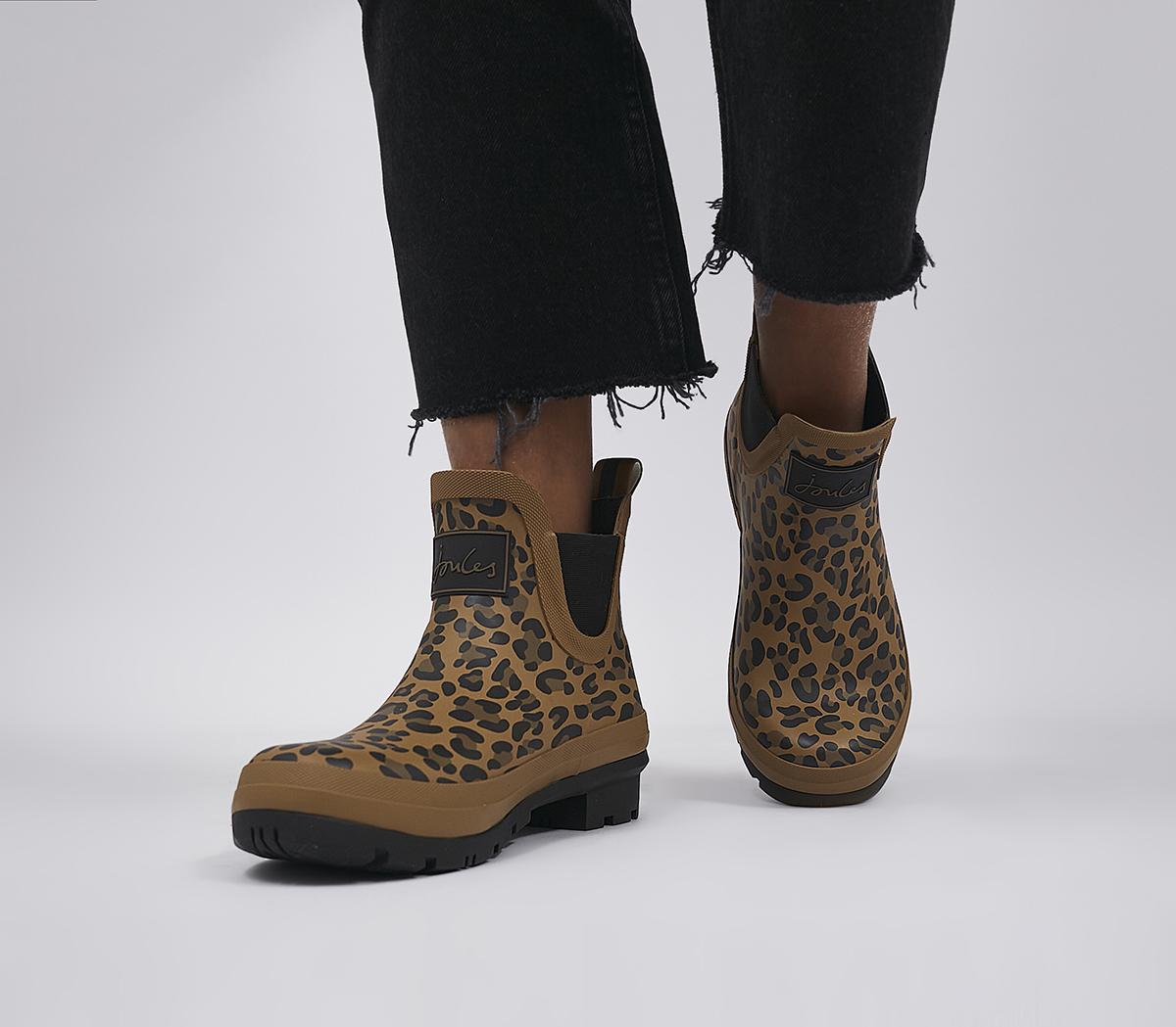 Joules Wellibob Wellies Leopard - Ankle 