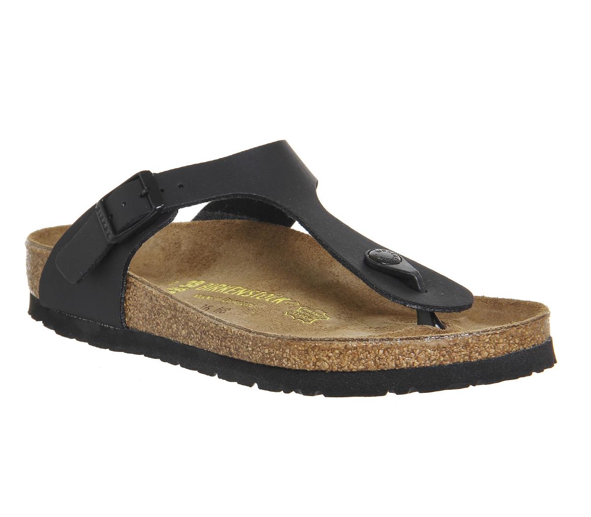 Birkenstock Gizeh Toe Thong Footbed Black - Sandals