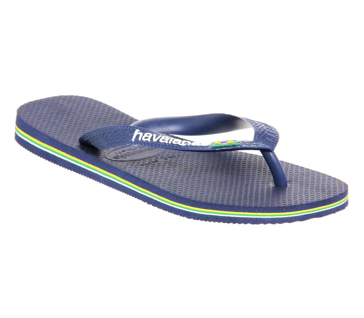 havaianas brazil logo flip flops