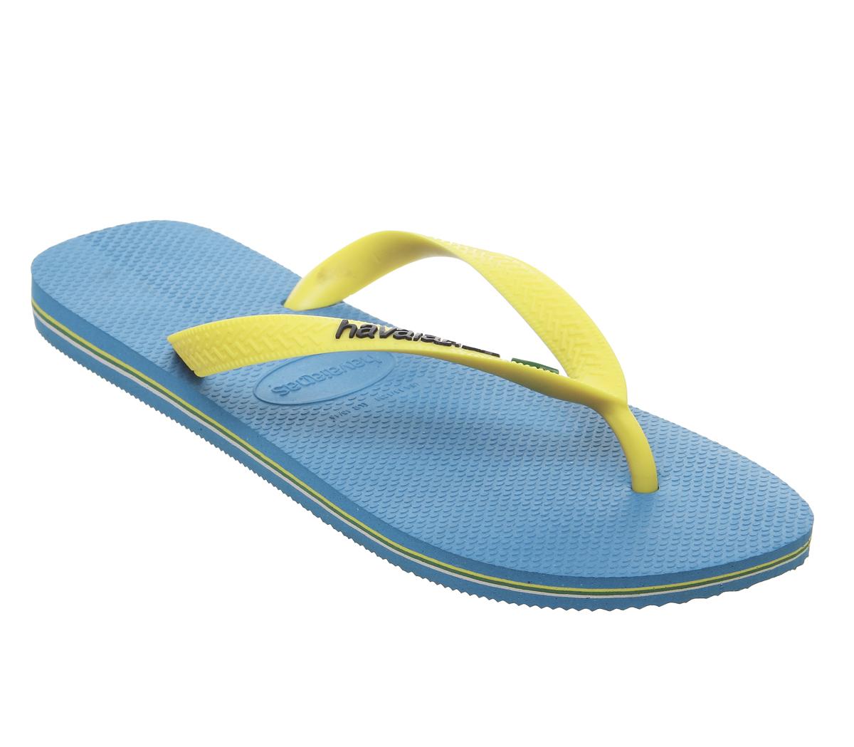 green and yellow havaianas
