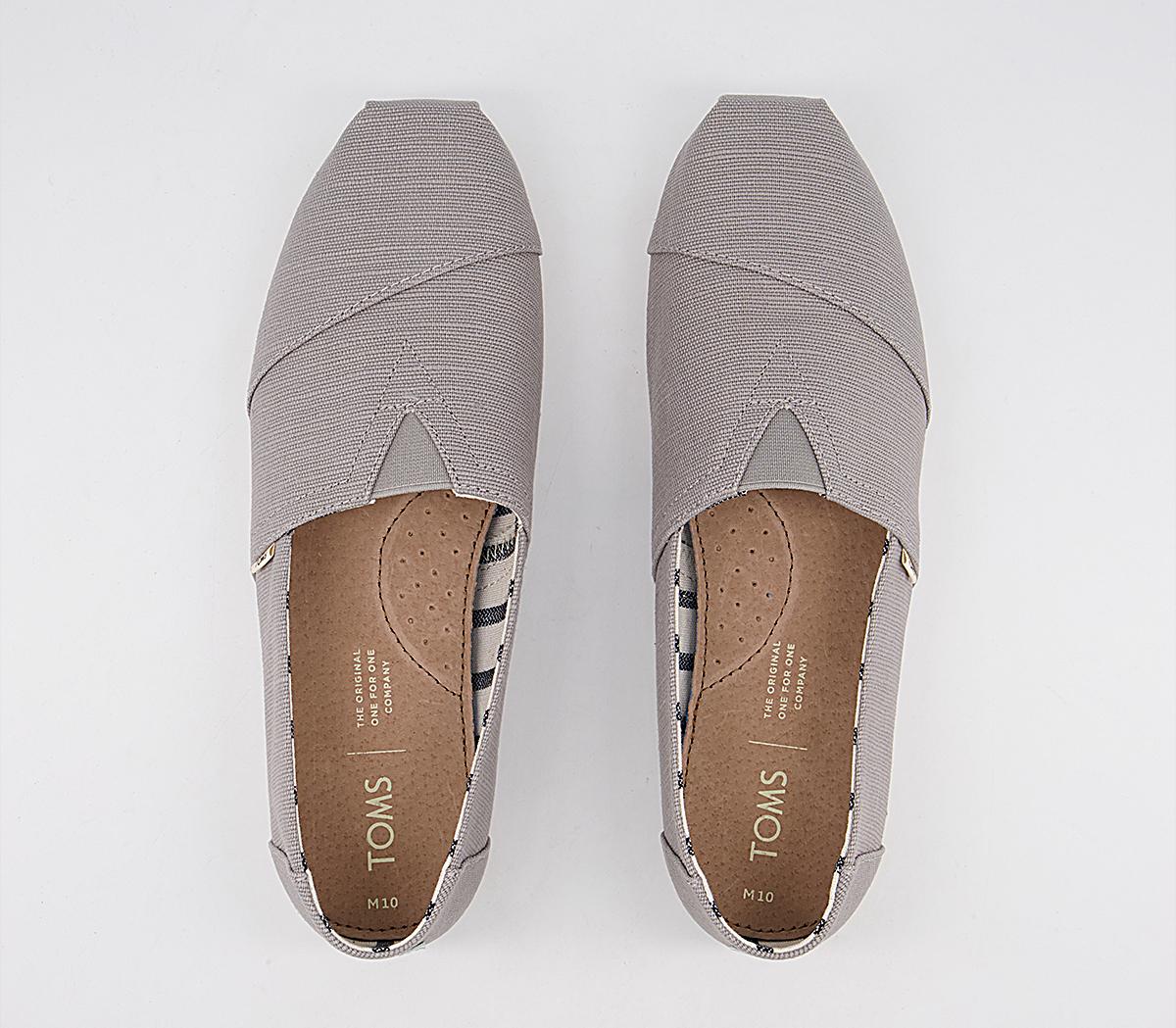 TOMS Toms Classic Slip Ons Dove Grey Heritage - Casual