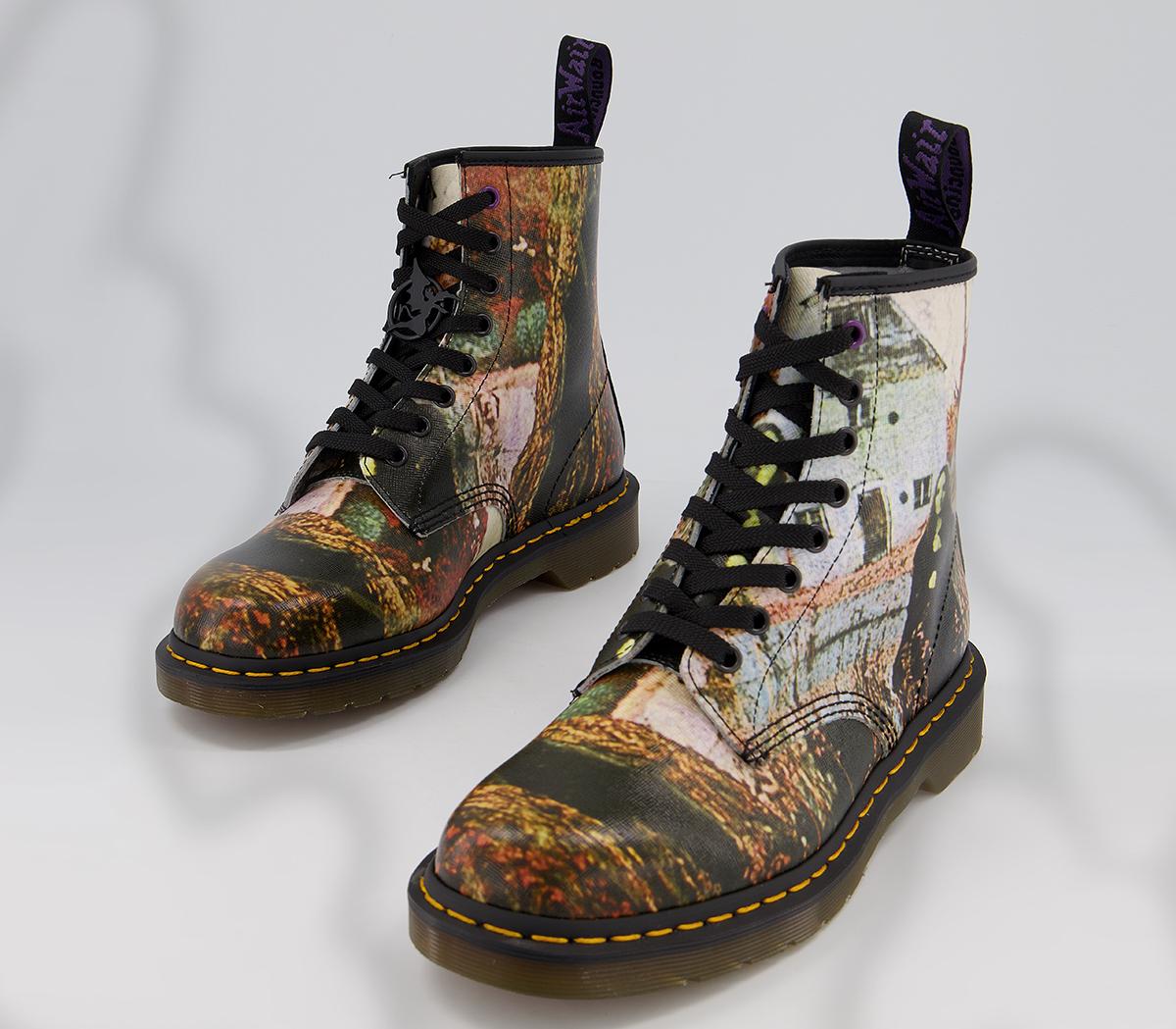 dm 8 eye lace boots ambassador black