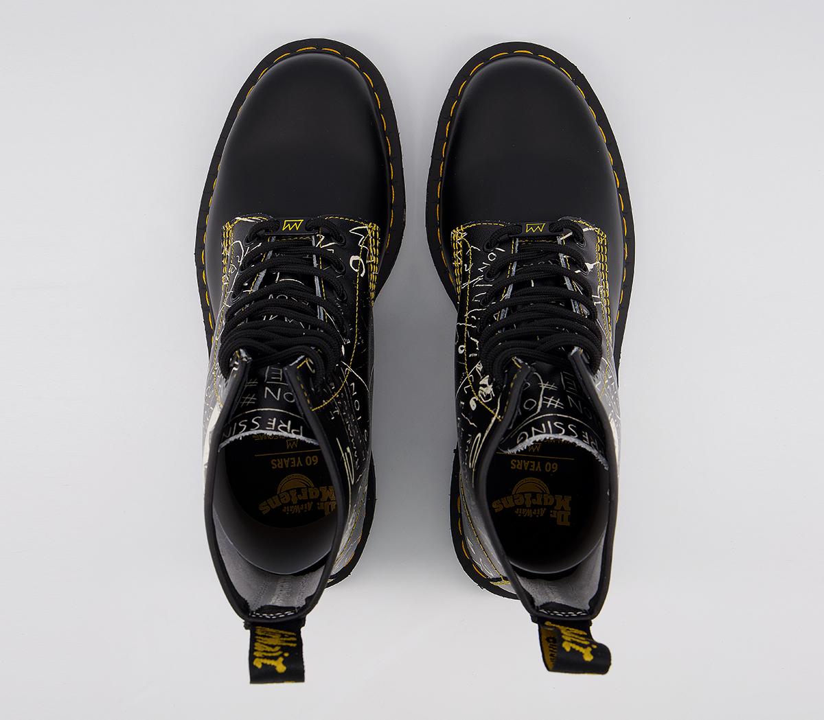 dm 8 eye lace boots ambassador black