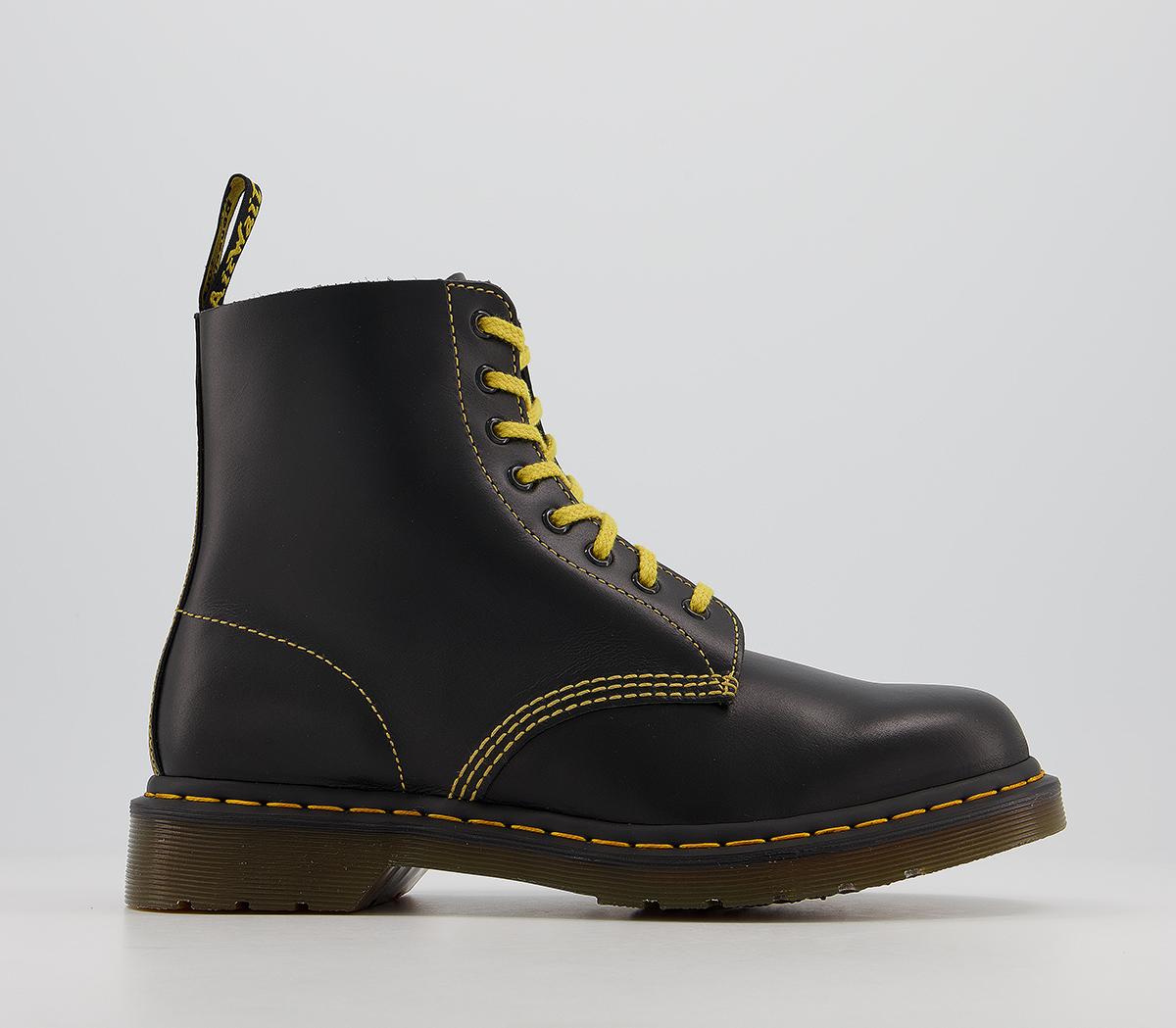 Dr. Martens Dm 8 Eye Lace Boots Dark Grey Atlas - Menâs Boots