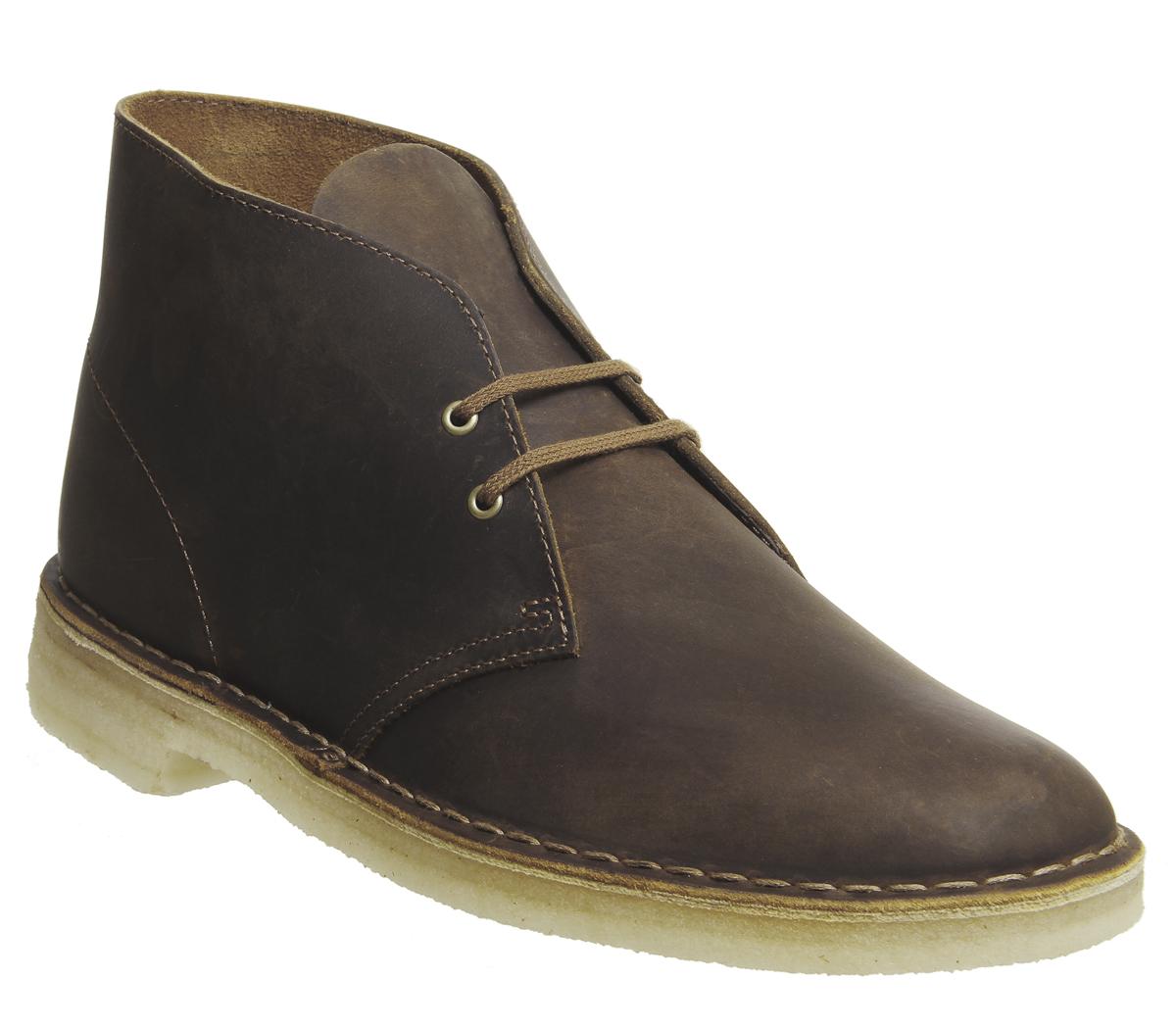 clarks originals desert boots in beeswax leather