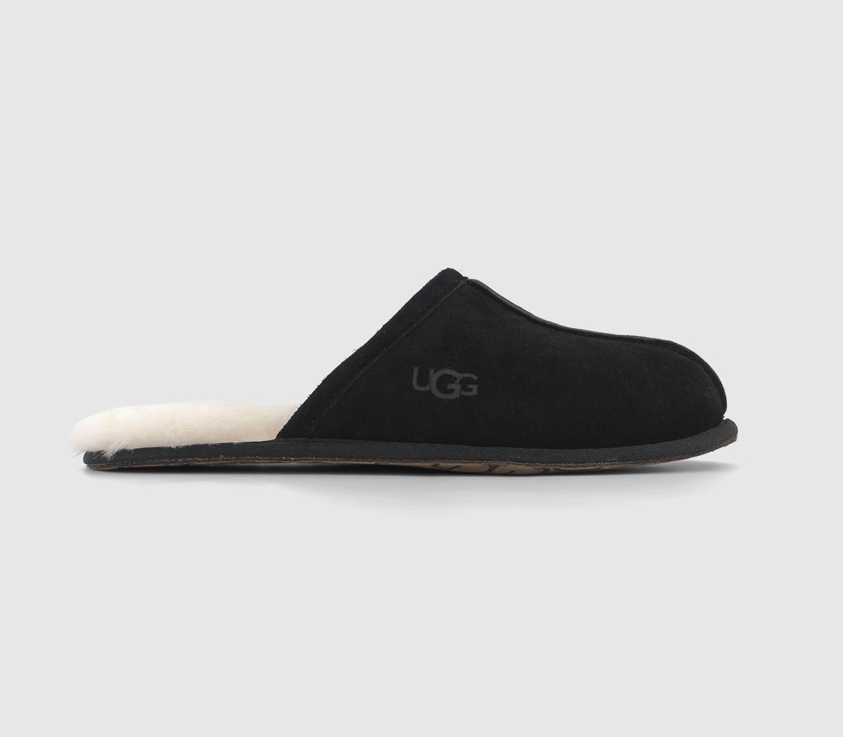UGG Scuff Slippers New Black Suede - Casual