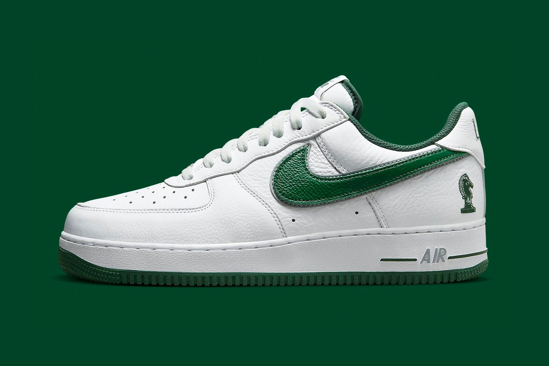 nike green swoosh shoes