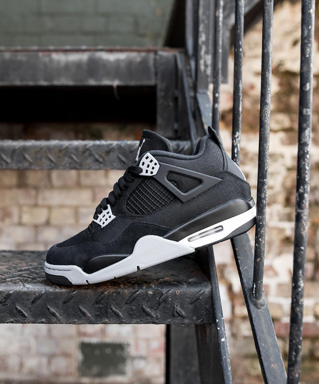 JORDAN 4 BLACK CANVAS