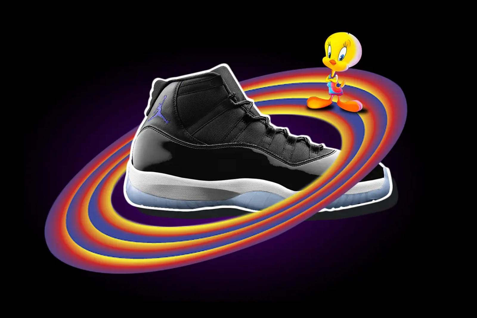 What shoes does jordan best sale wear in space jam