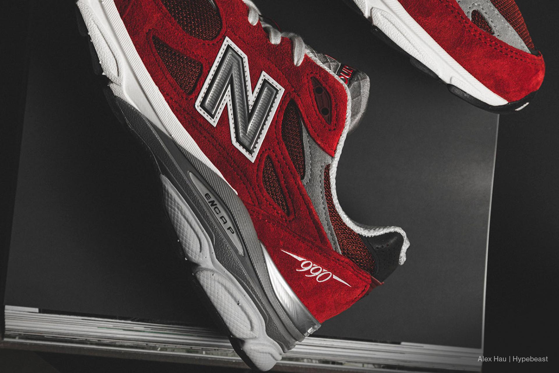 New balance cheap 990 women red