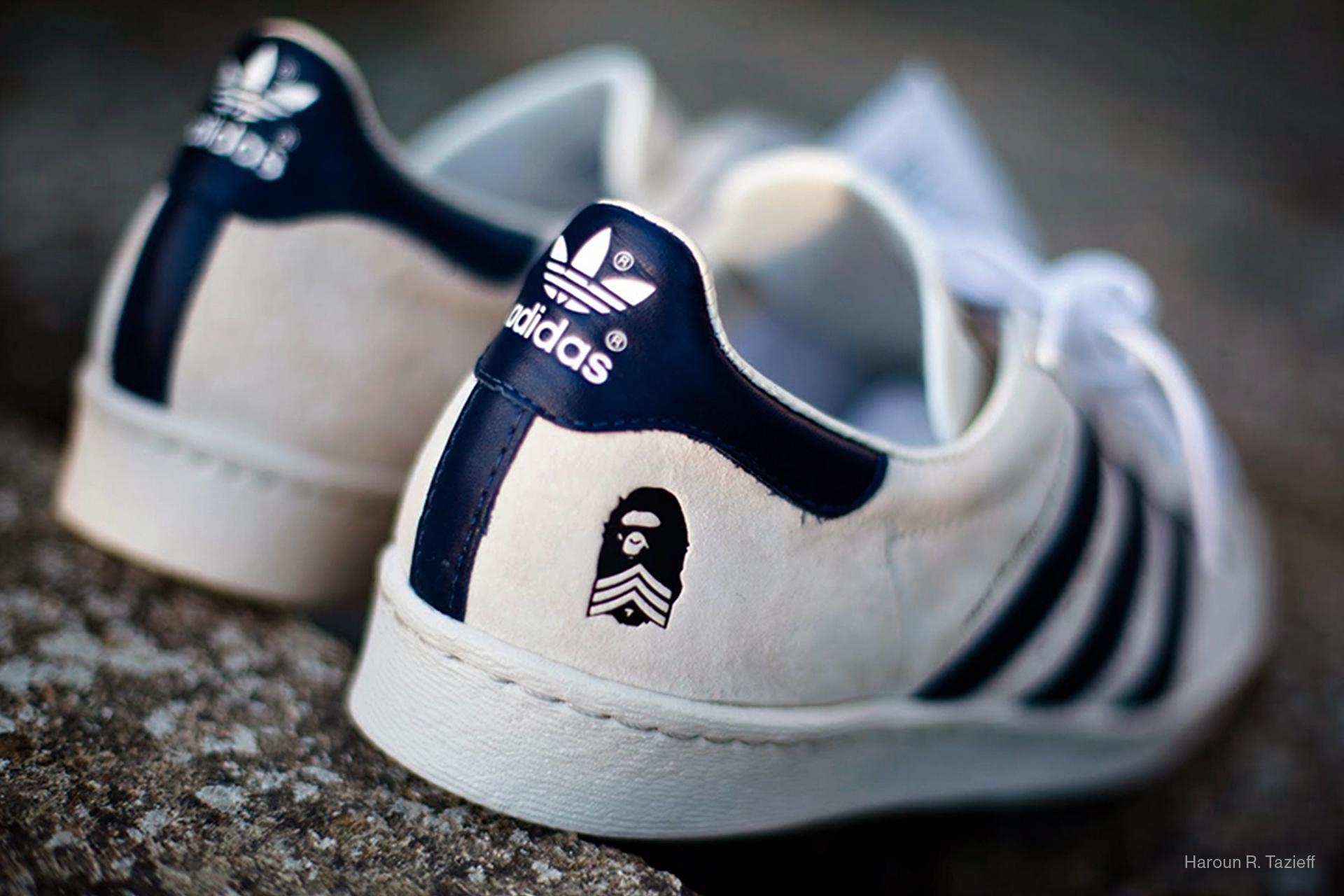 Adidas collab with sales bape