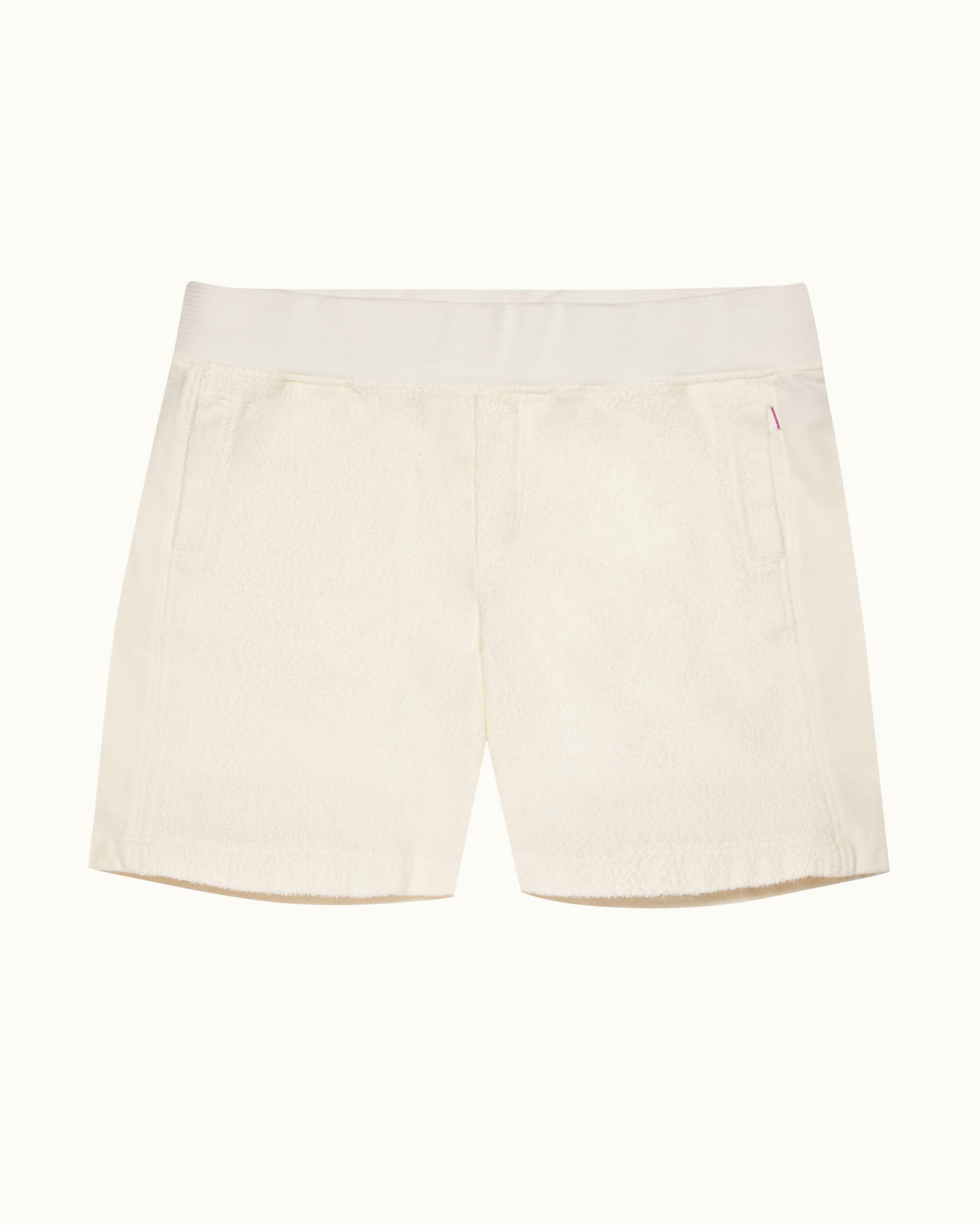 White Sand Classic Fit Mix Texture Sweat Shorts