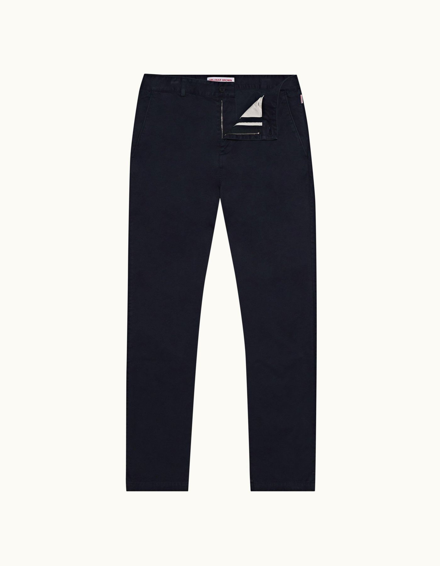 Alexander - Mens Ink Relaxed Fit Cotton Twill Chinos