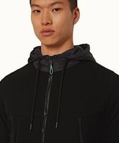 Bahia - Mens Black Classic Fit Hooded Sweatshirt
