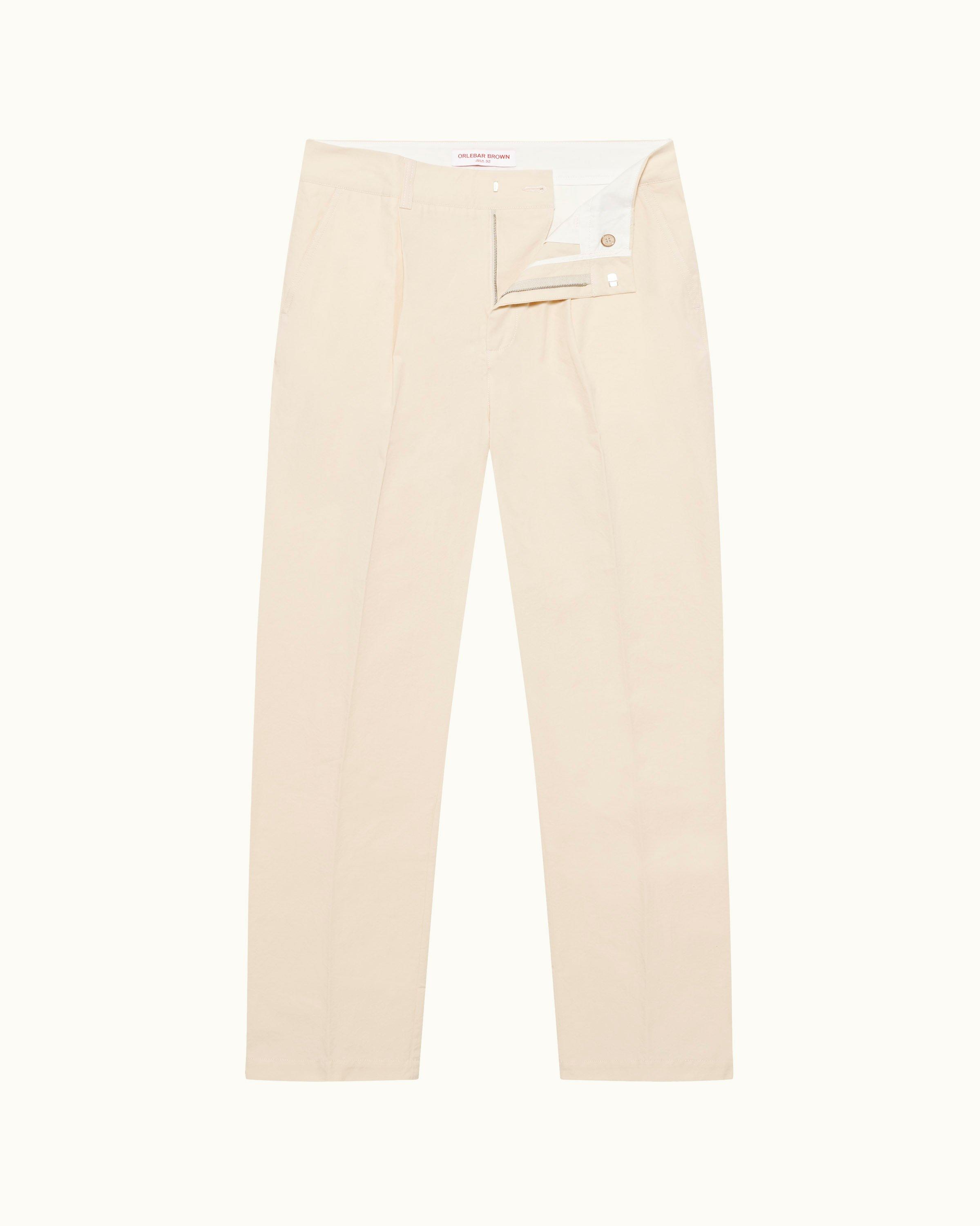 LOOSE FIT PLEATED TROUSERS - Sand