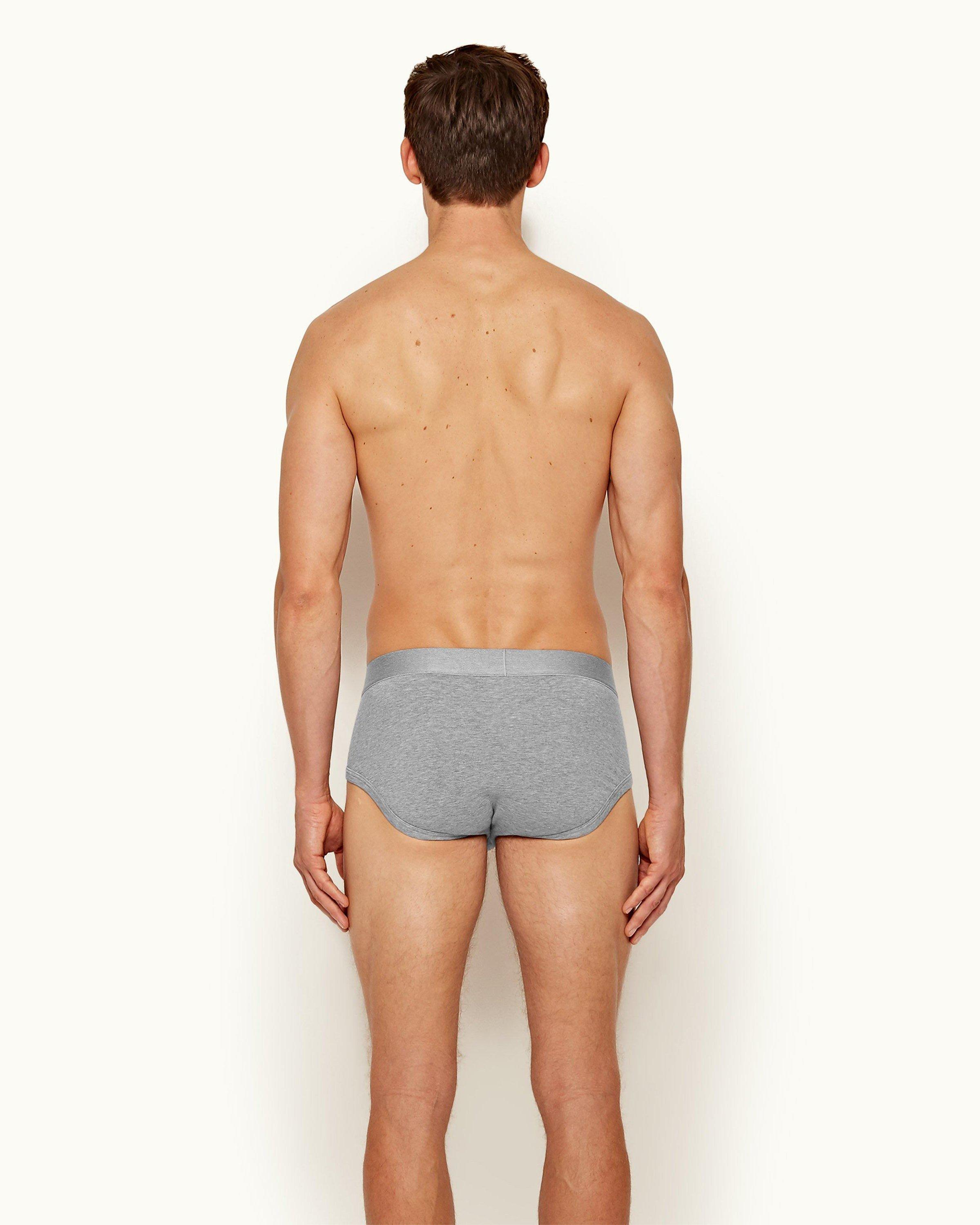 Pale Grey Melange Briefs Orlebar Brown