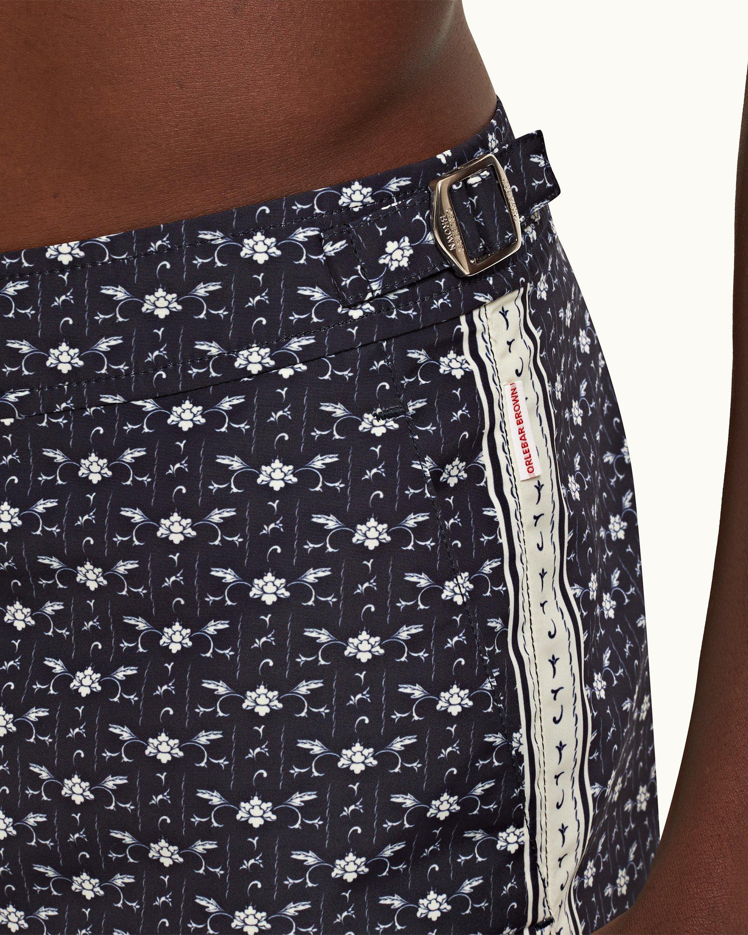 Dior Oblique Swim Shorts Blue Technical Fabric