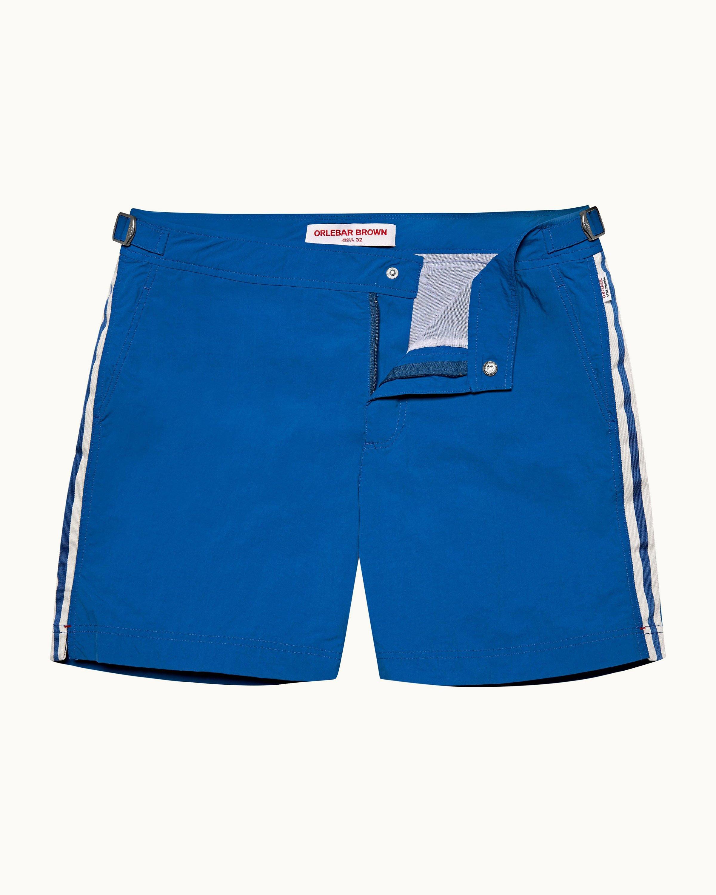 Bulldog Striped Swim Shorts in Blue - Orlebar Brown