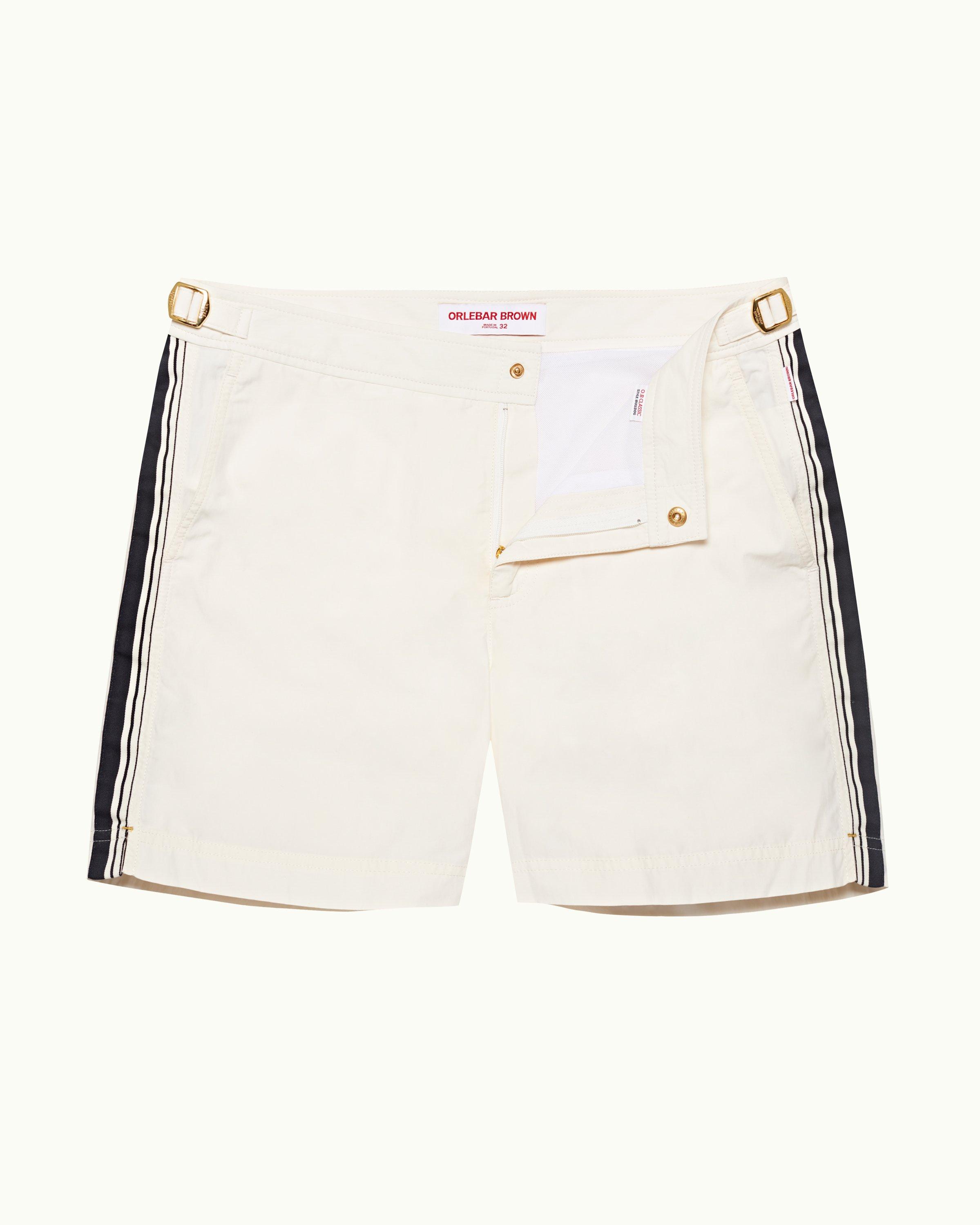 HAINES textured drawstring shorts DOVE