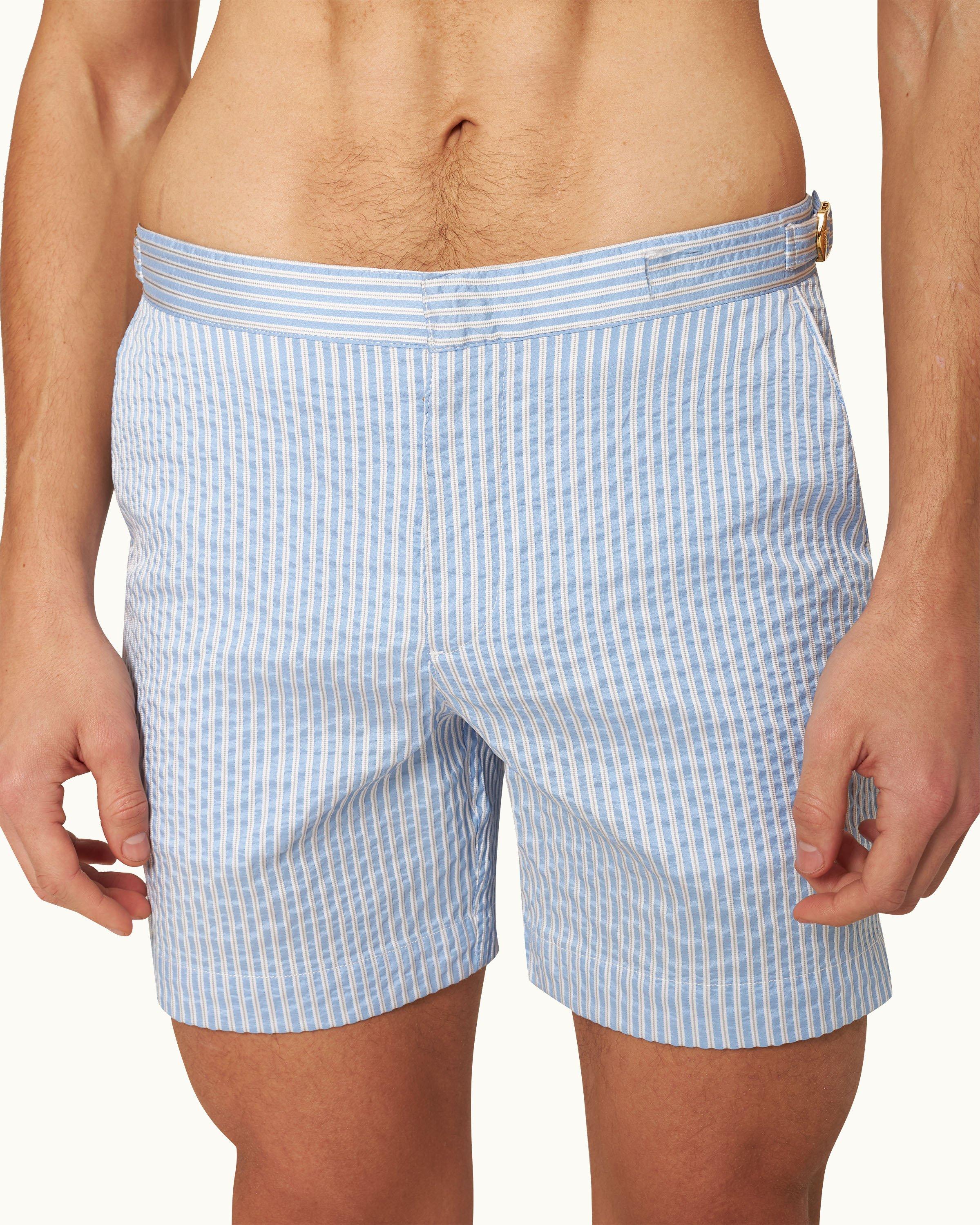 Swim Shorts - Watercolor Stripe — Collins & Conley