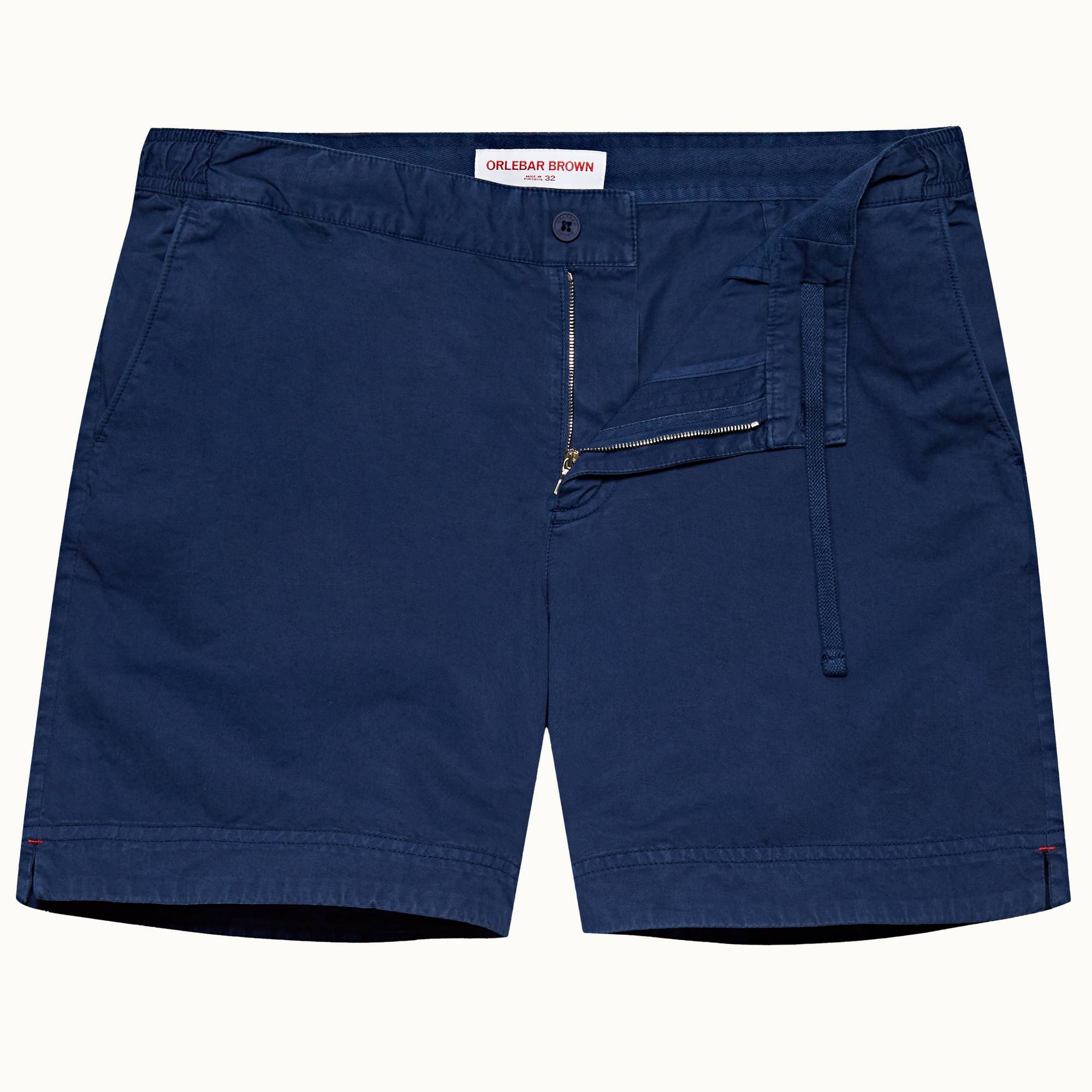 Pantalones cortos Bulldog de lino Orlebar Brown de Algodón de color Azul para hombre Hombre Ropa de Pantalones cortos 