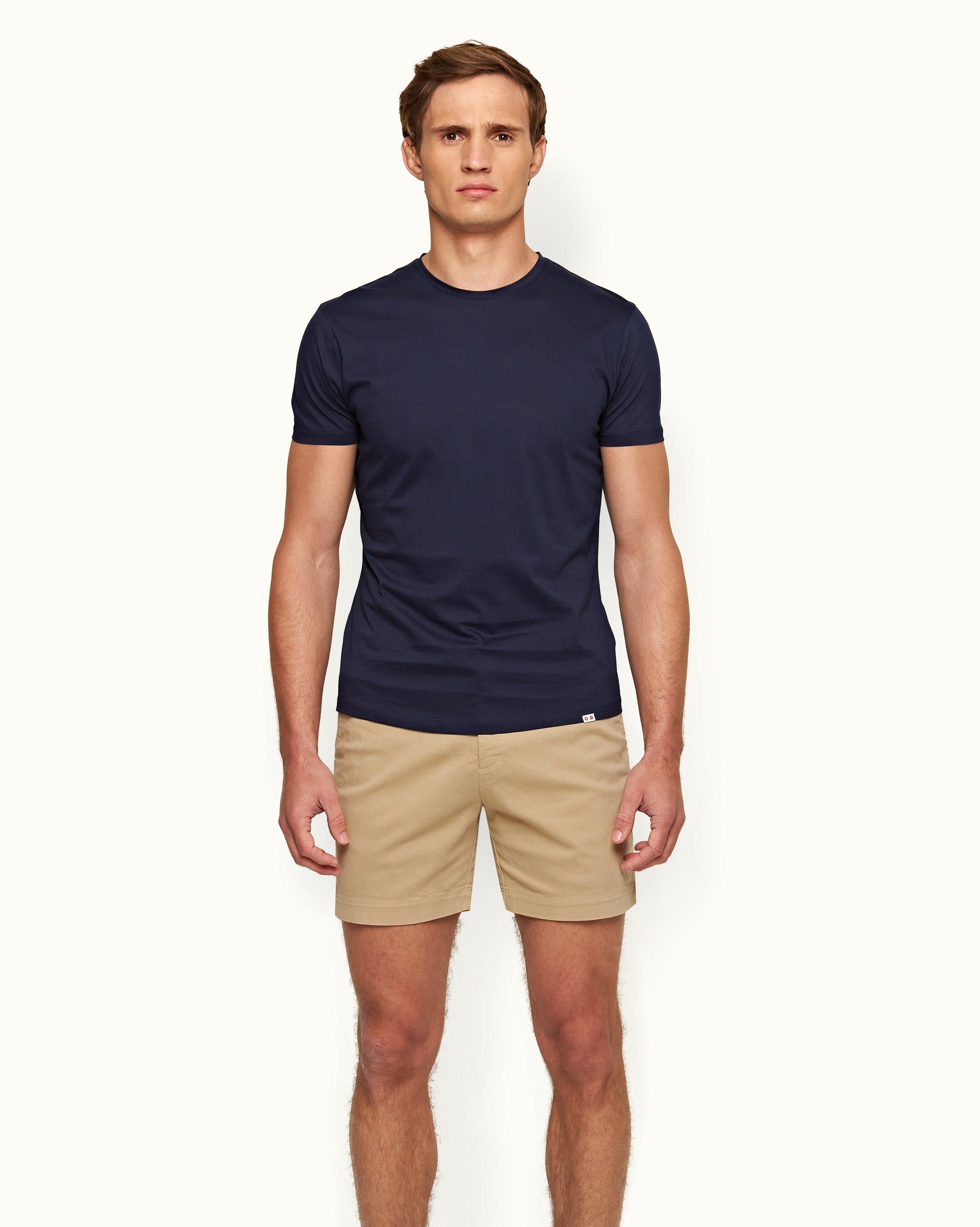 Orlebar Brown Bulldog Cotton Stretch Twill Shorts Dark Navy at