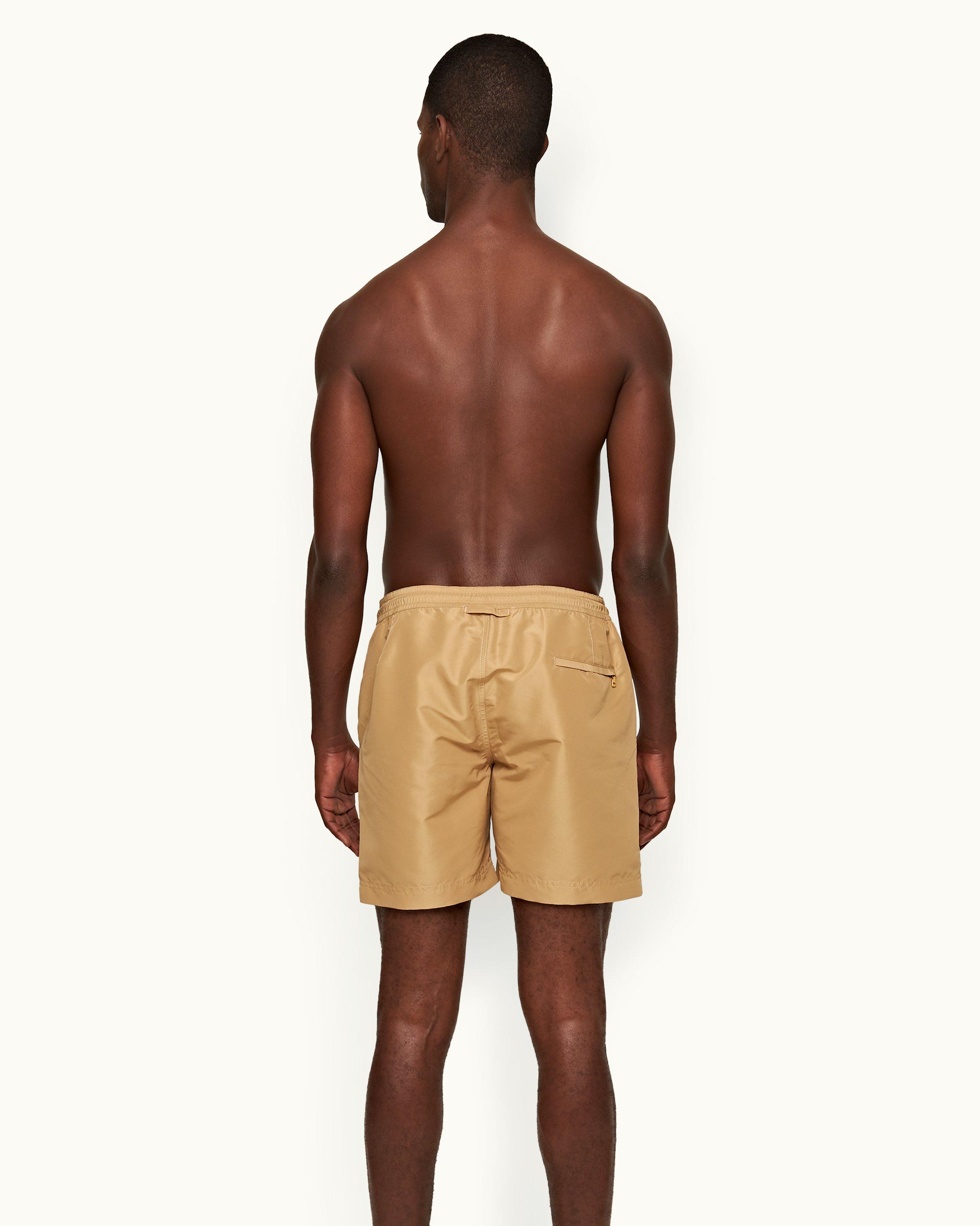 Orlebar Brown| Biscuit Mid-Length Drawcord Swim Shorts