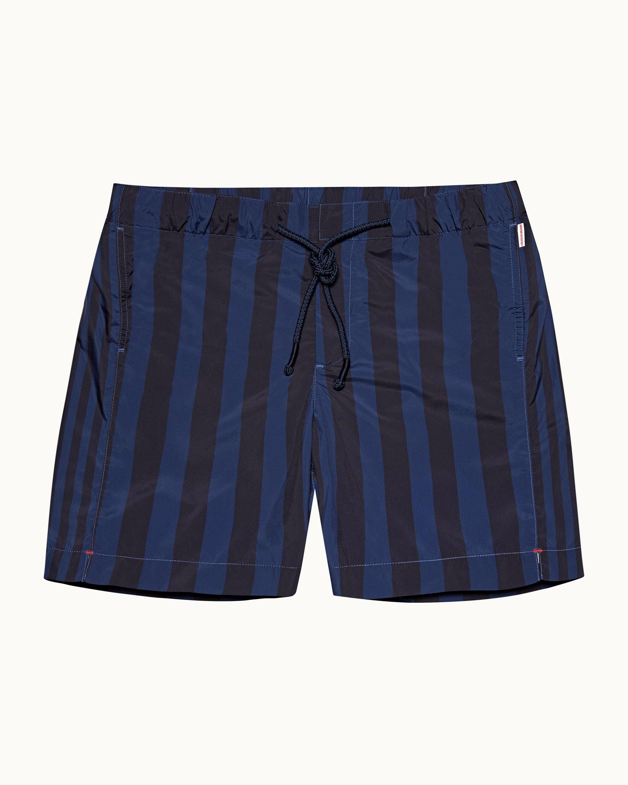 Blue stripe swim shorts online