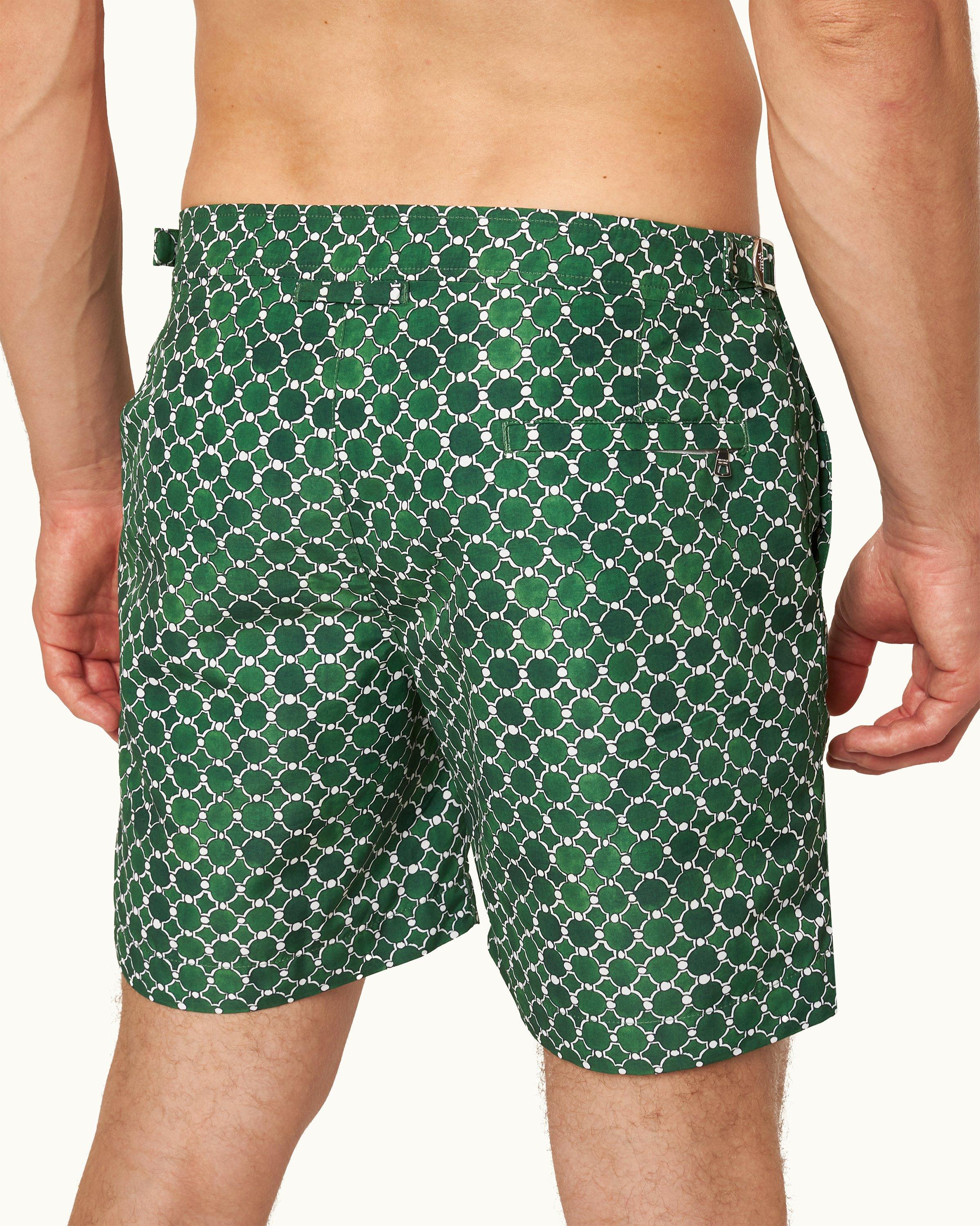 Green hot sale swim shorts