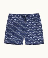 Bulldog - Mens Midnight Navy/Sea Mist Living Dream Mid-Length Swim Shorts