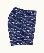 Bulldog - Mens Midnight Navy/Sea Mist Living Dream Mid-Length Swim Shorts
