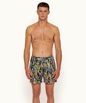 Bulldog - Mens Multi Lunan Print Mid-Length Swim Shorts